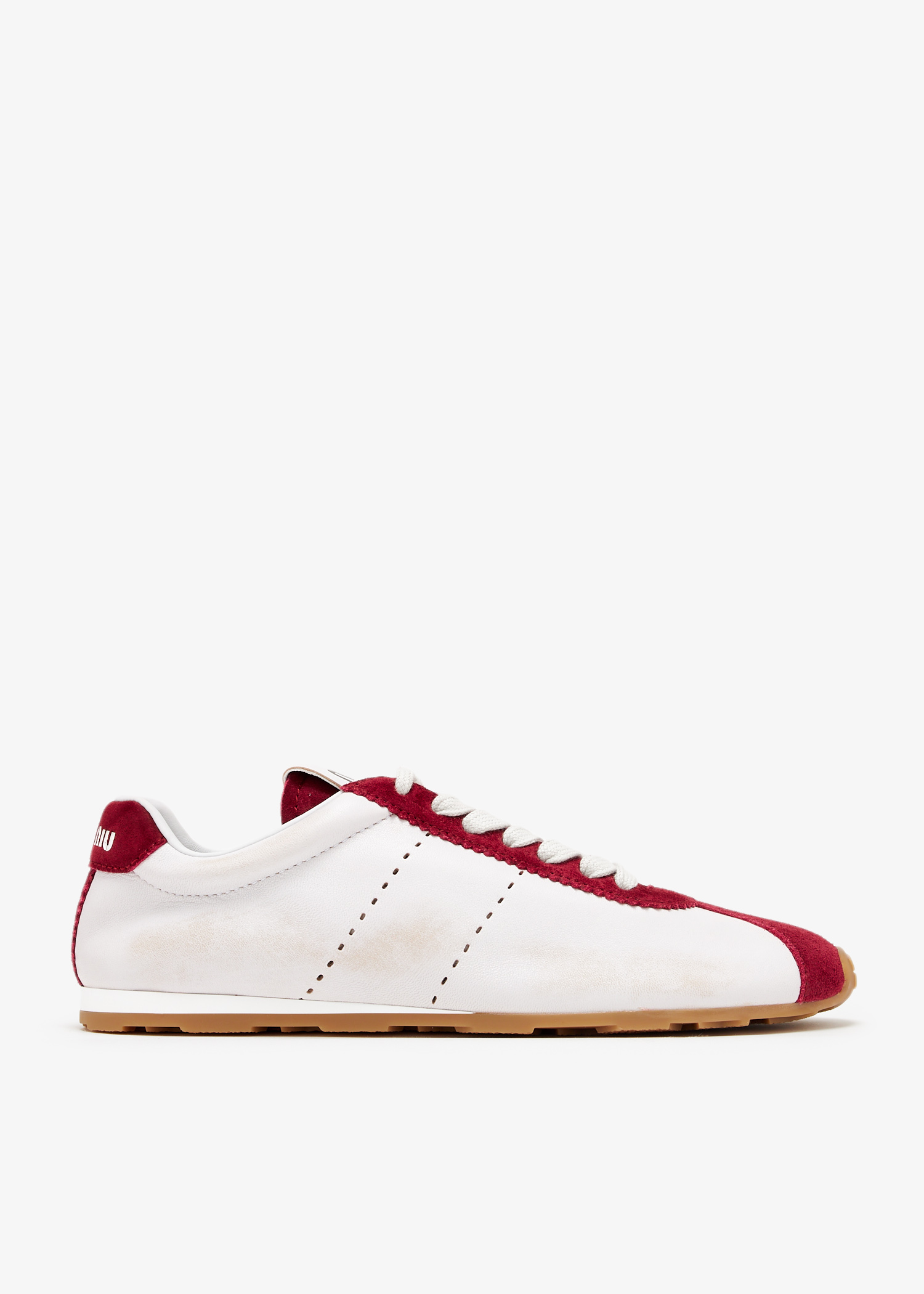 Plume nappa leather and suede sneakers, White
Plume nappa leather and suede sneakers, White