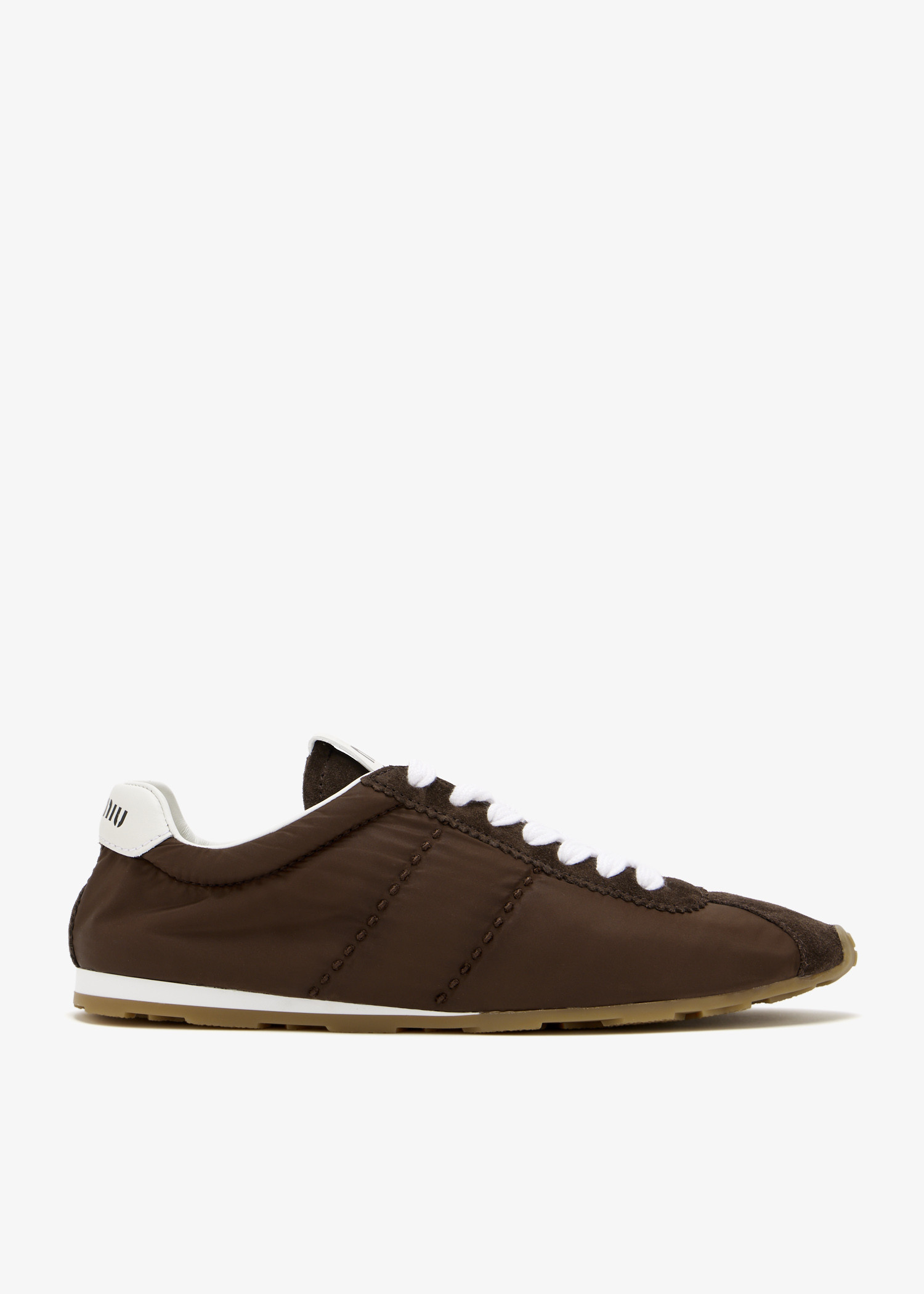 Plume technical fabric and suede sneakers, Brown
Plume technical fabric and suede sneakers, Brown