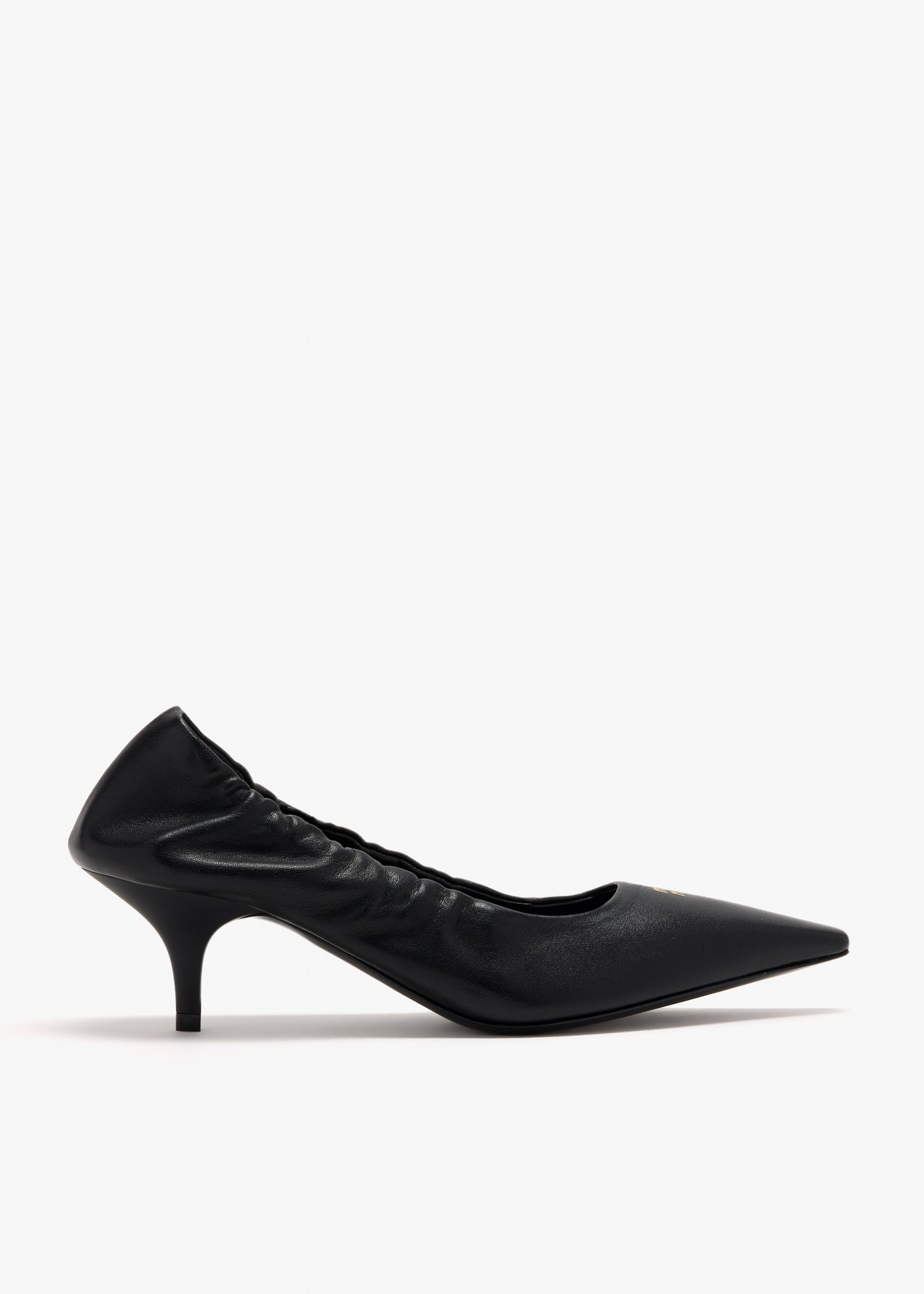 Ruches nappa leather pumps, Black
Ruches nappa leather pumps, Black