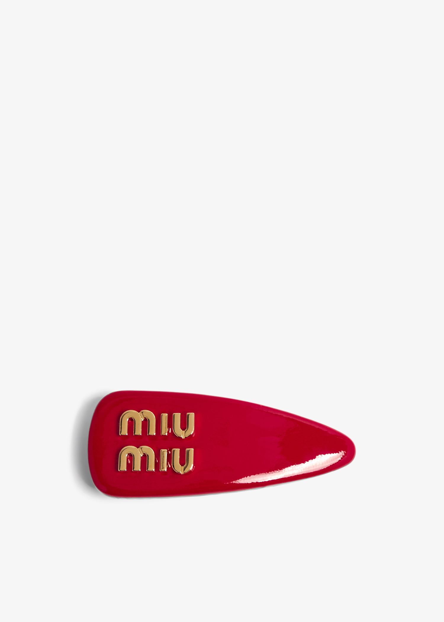 Patent leather hair clip, Red
Patent leather hair clip, Red