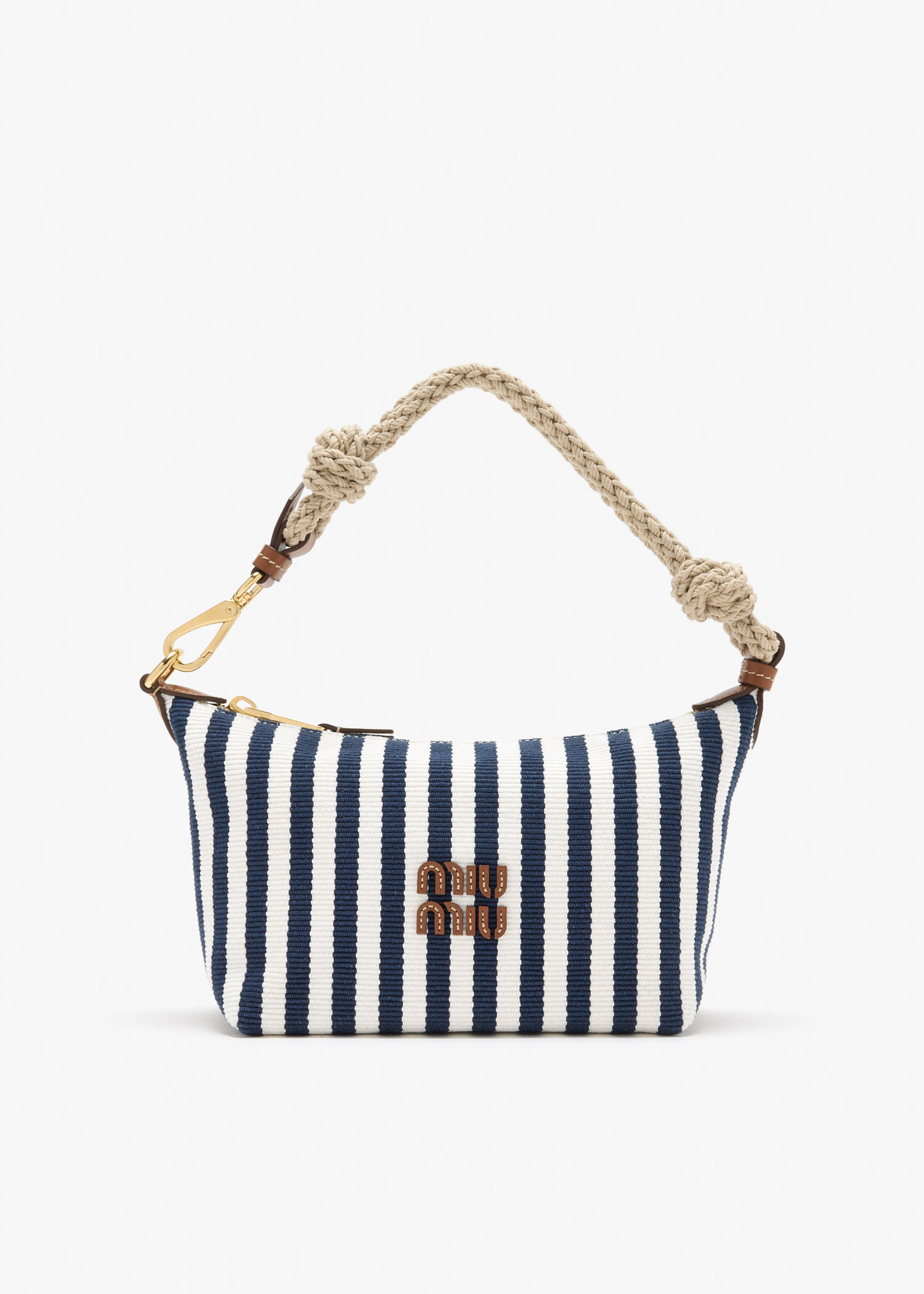 Cotton and leather pouch, Printed
Cotton and leather pouch, Printed