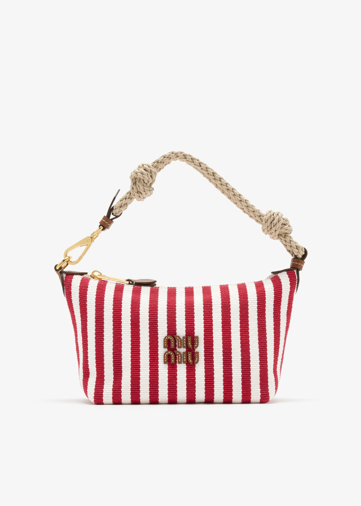 Cotton and leather pouch, Printed
Cotton and leather pouch, Printed