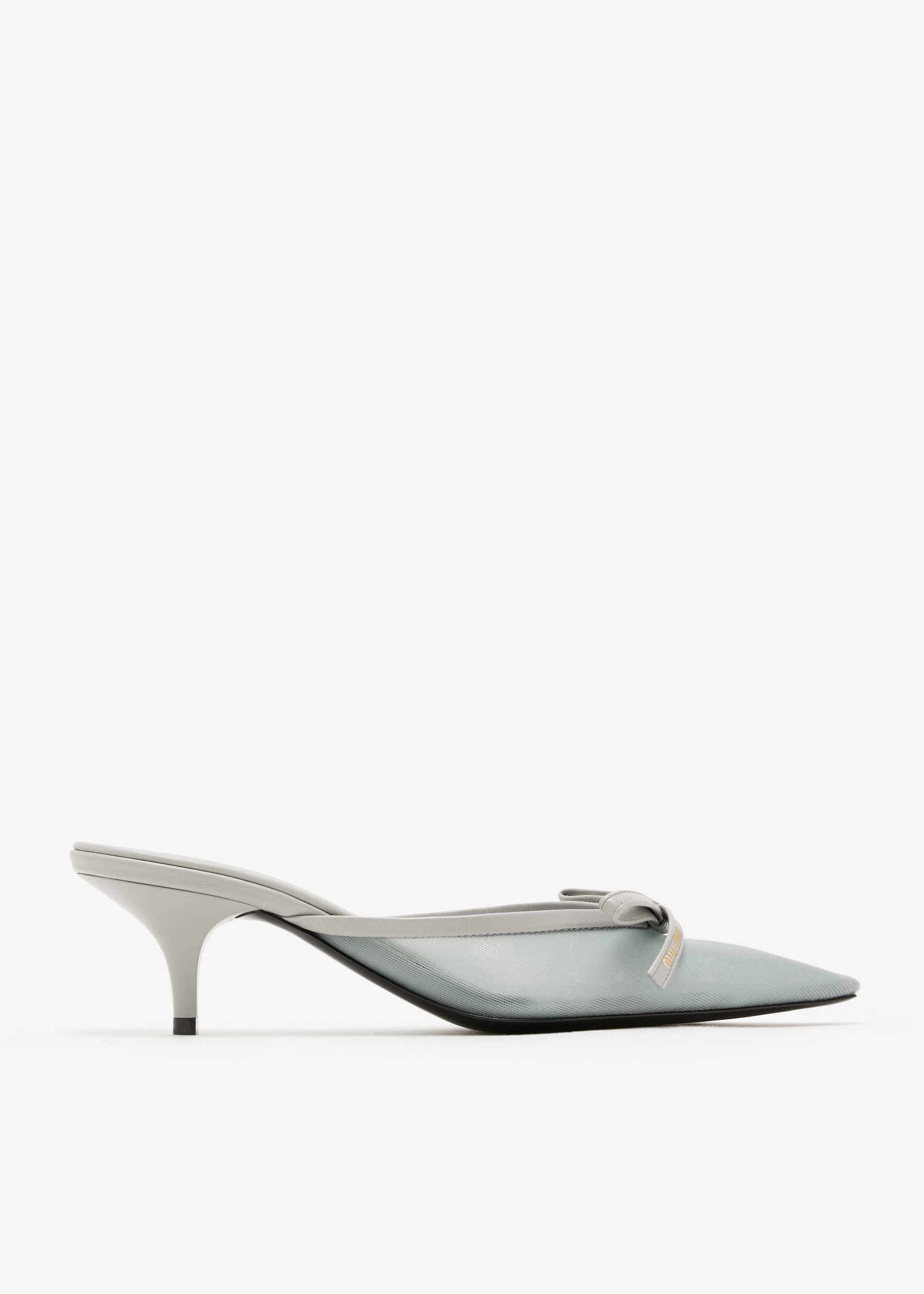 Mesh fabric mules, Grey
Mesh fabric mules, Grey