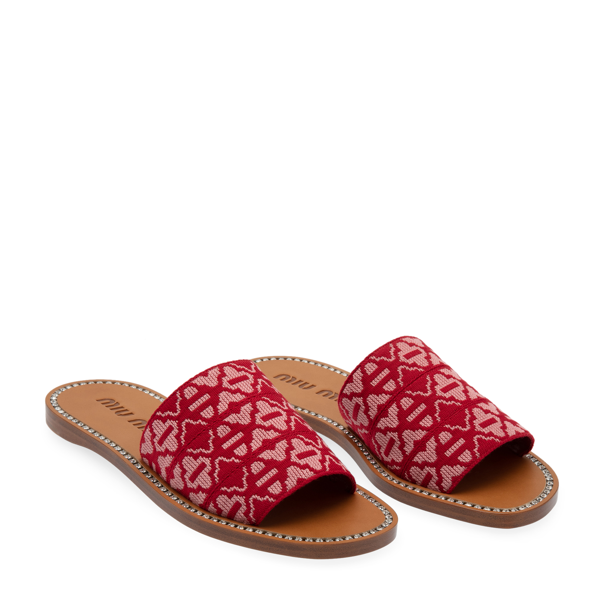 Fabric slides, Red 
Fabric slides, Red