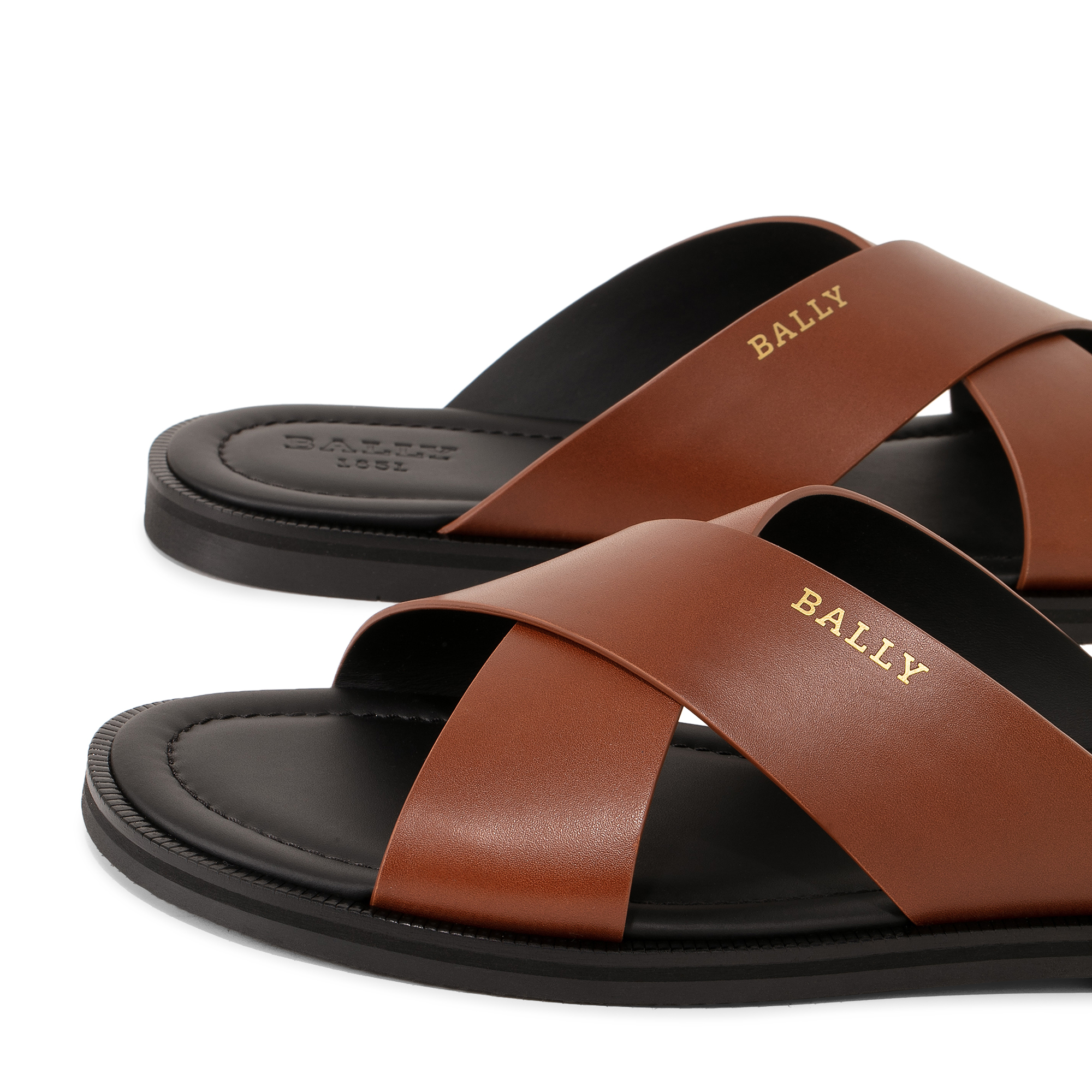 Jair slide sandals, Brown