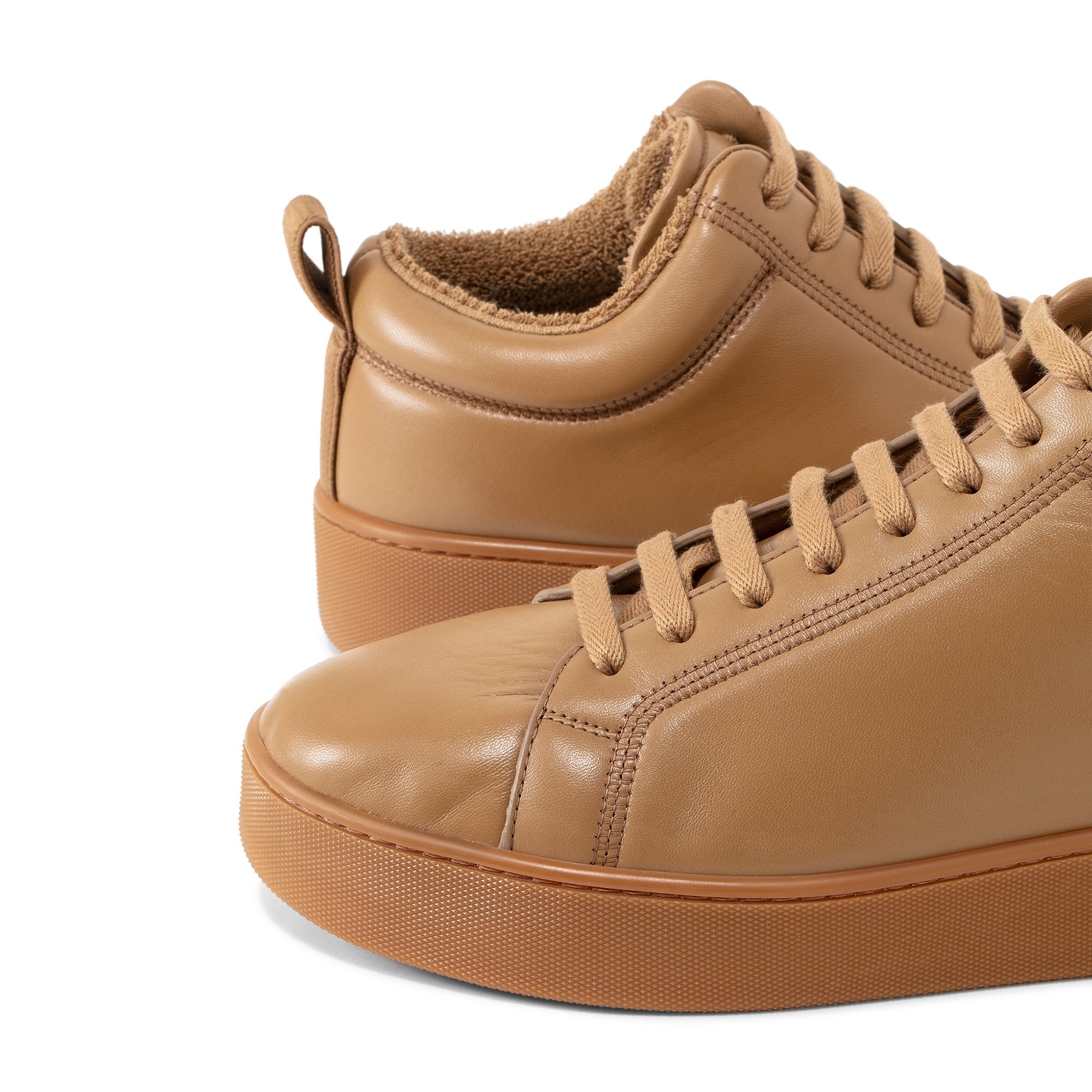 Quilt sneakers, Brown