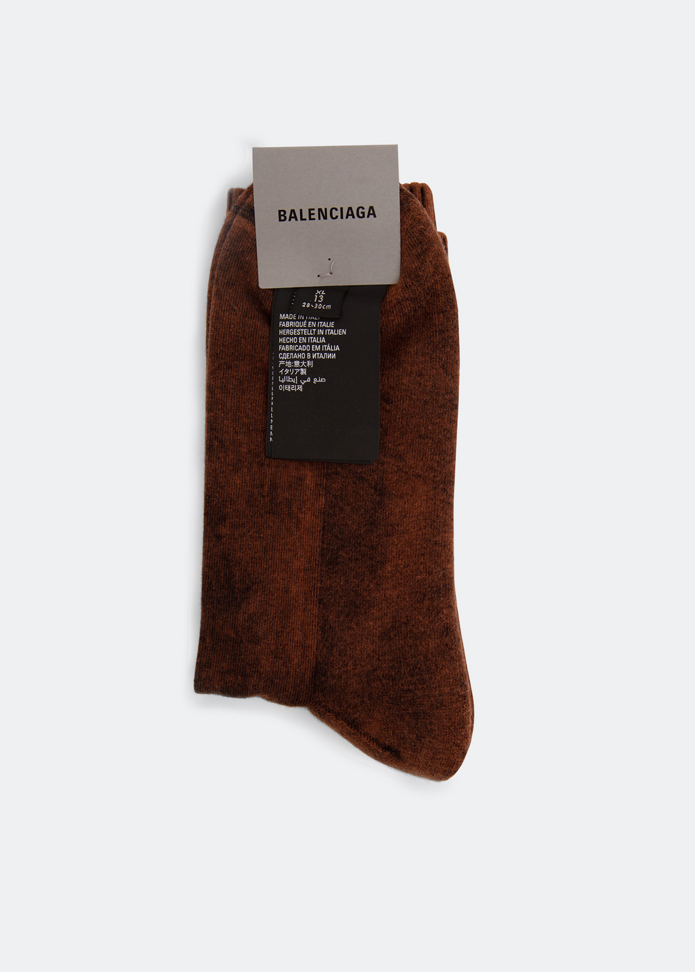 Bleached tennis socks, Brown
