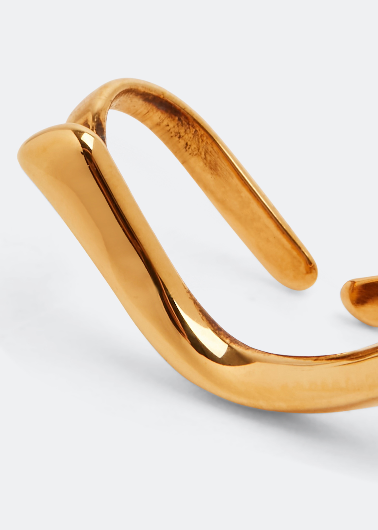 Mini Top Bar ear cuff, Gold