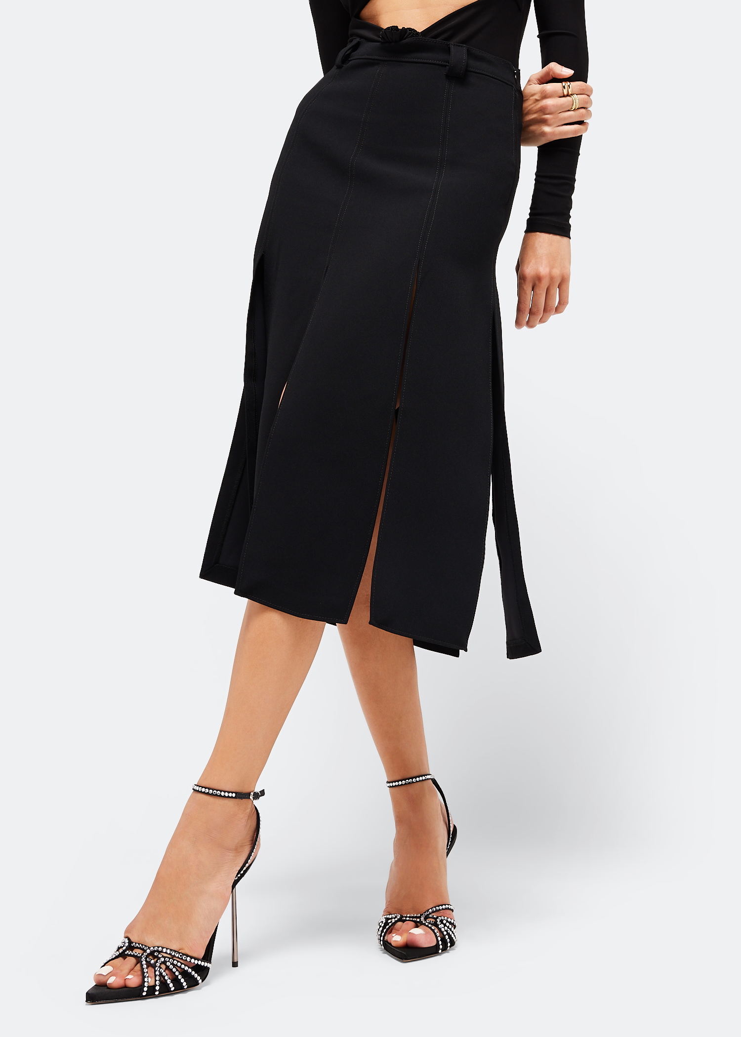 Bella Duchess sandals, Black