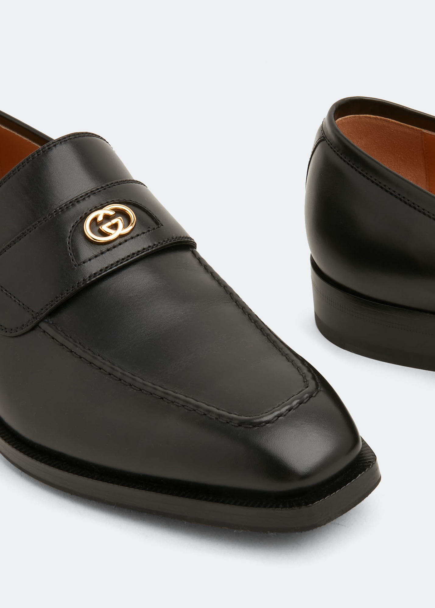 Interlocking G loafers, Black