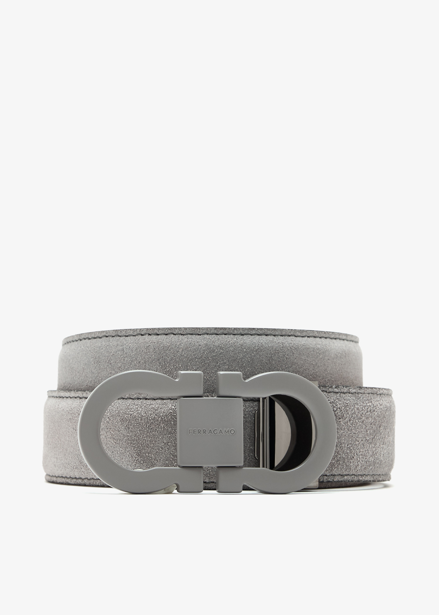 Gancini adjustable belt, Grey
Gancini adjustable belt, Grey