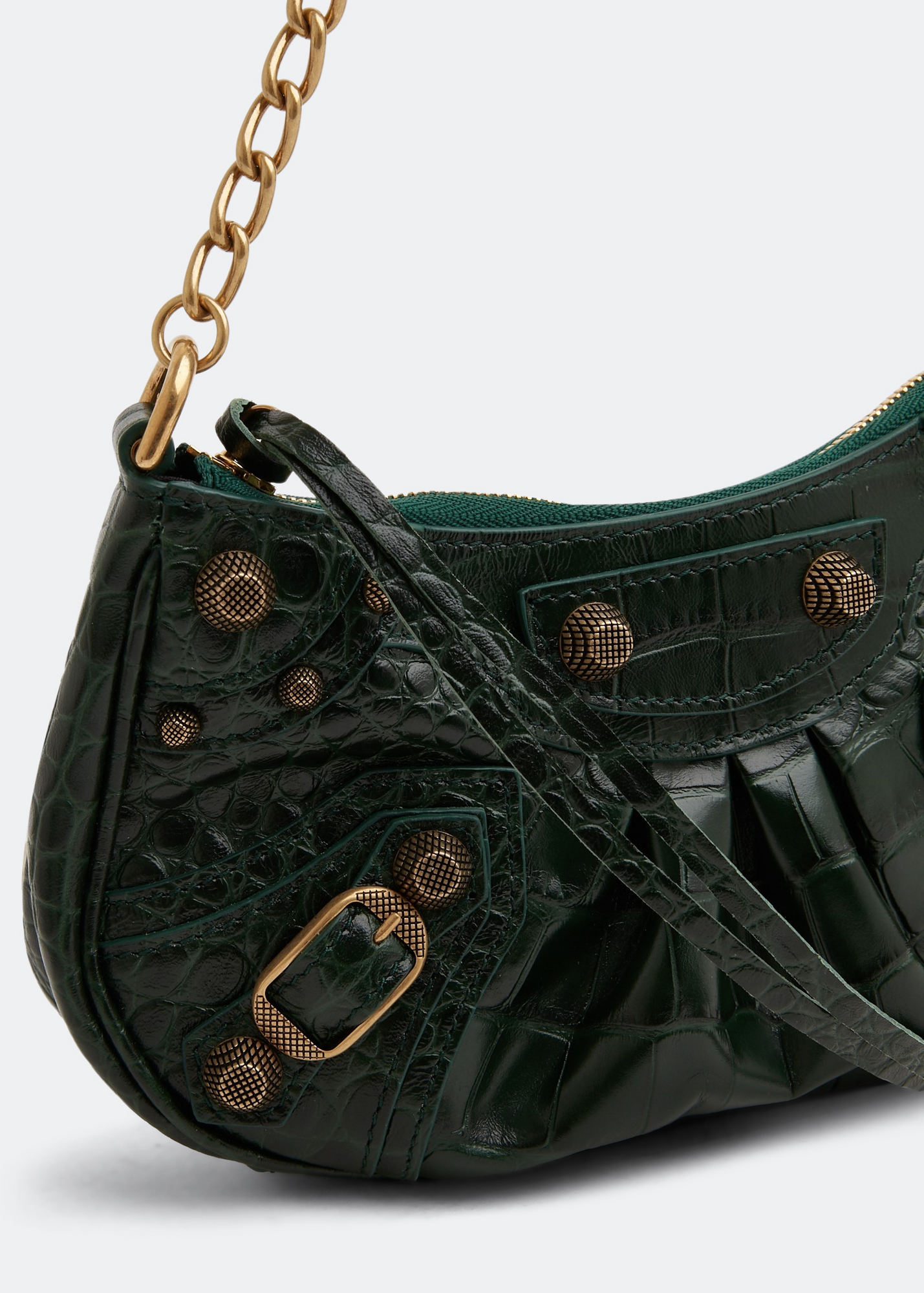 Le Cagole mini chain bag, Green