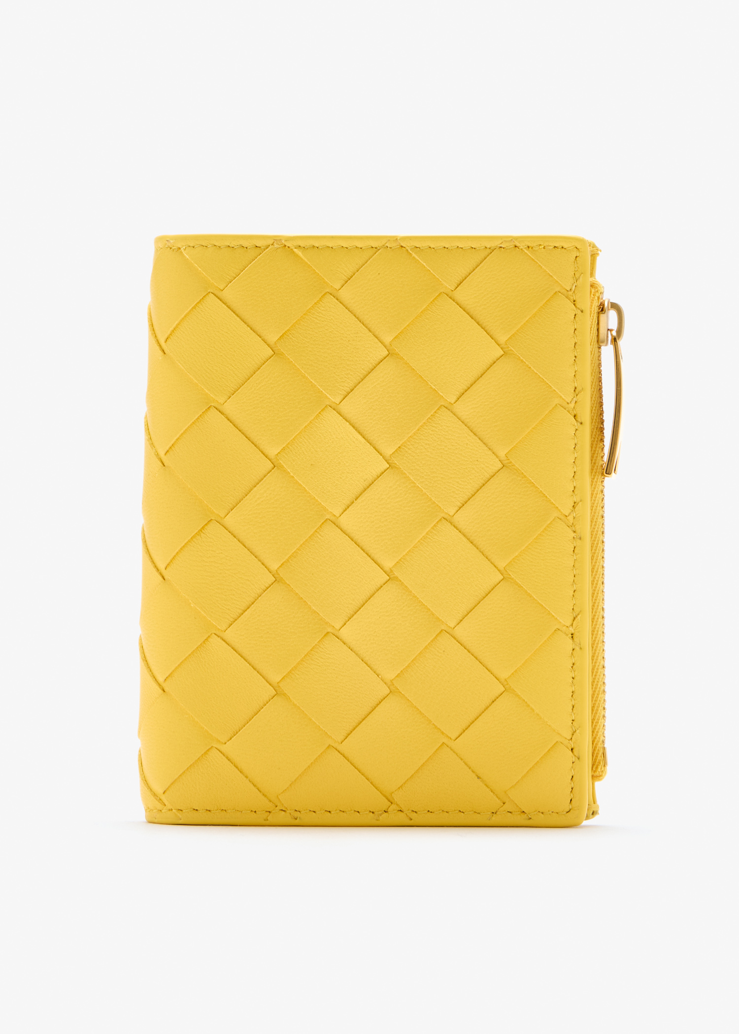 Intrecciato small bi-fold wallet, Yellow
Intrecciato small bi-fold wallet, Yellow