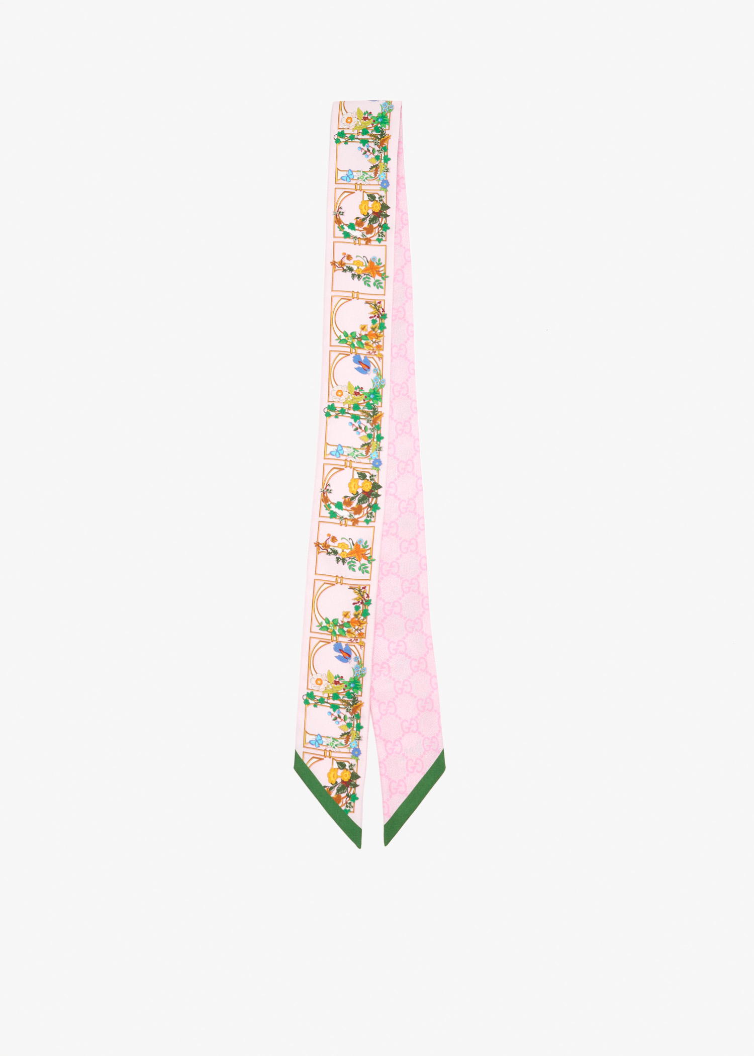 Printed GG silk twill jacquard ribbon
Printed GG silk twill jacquard ribbon