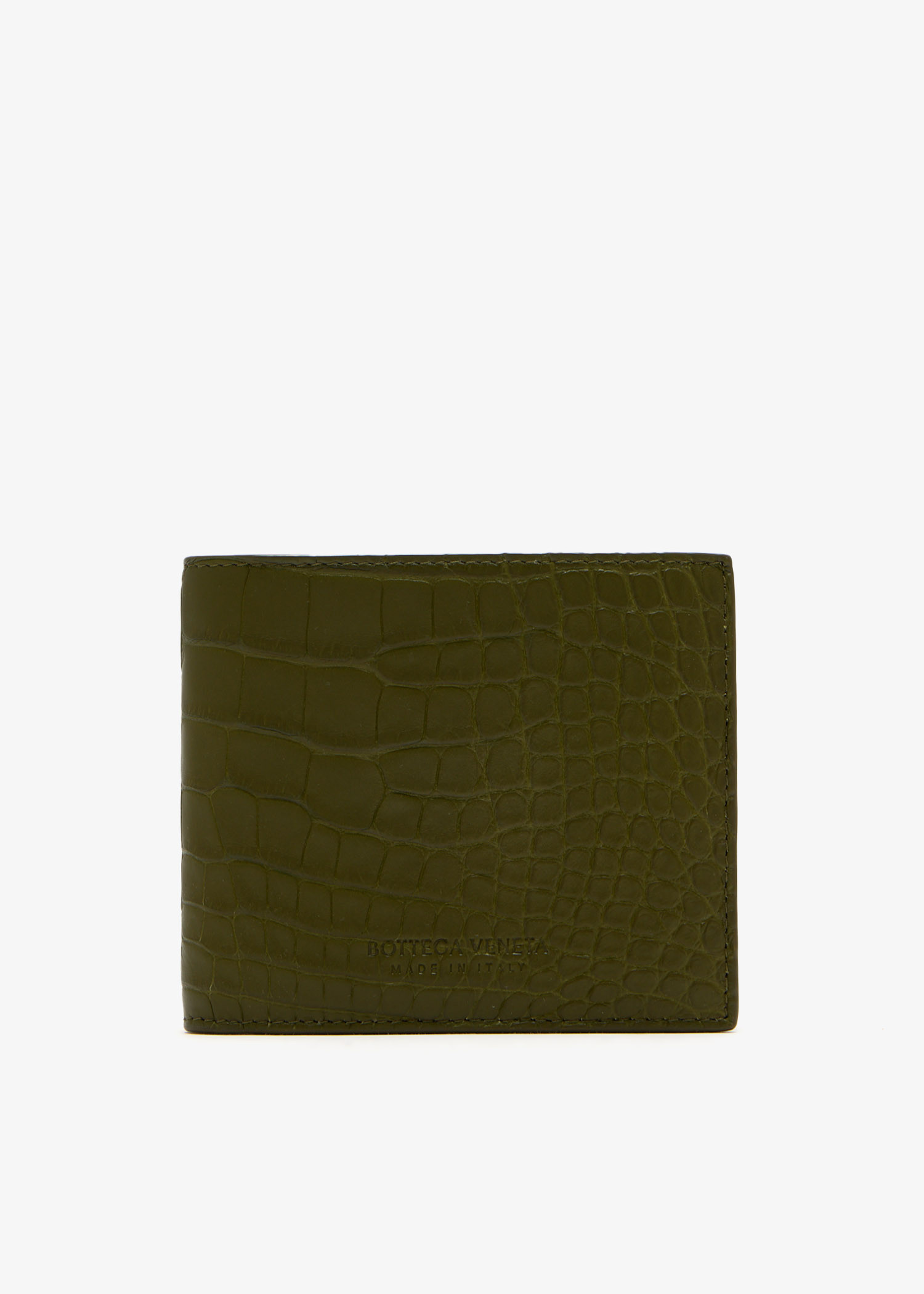 Croc-embossed wallet, Khaki
Croc-embossed wallet, Khaki