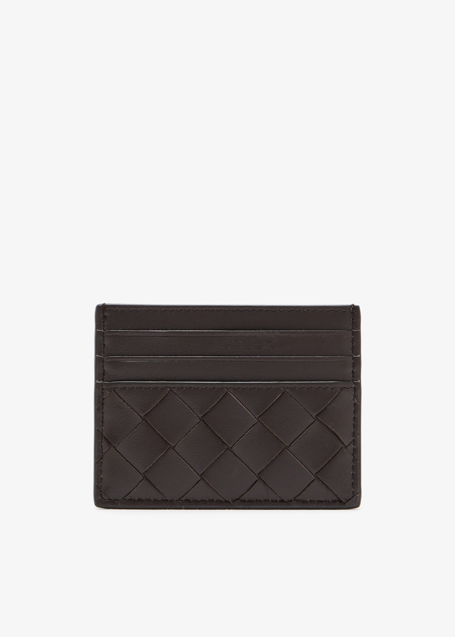 Intrecciato card case, Brown
Intrecciato card case, Brown