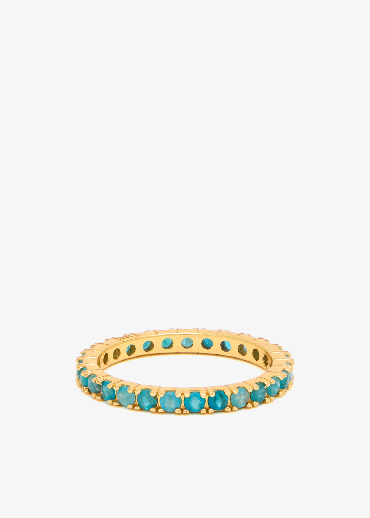Apatite Eternity band ring, Gold
Apatite Eternity band ring, Gold