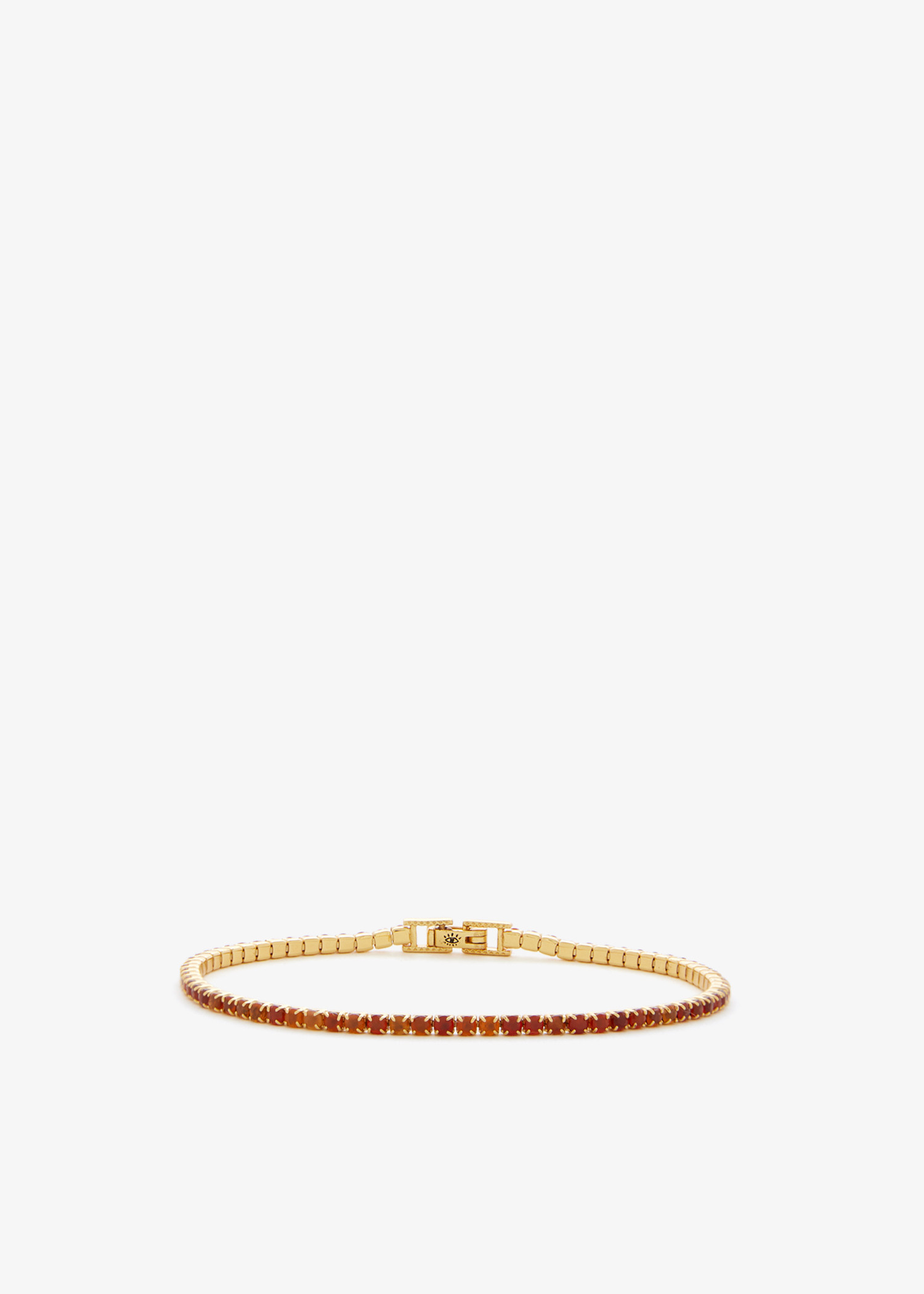 Carnelian tennis bracelet, Gold
Carnelian tennis bracelet, Gold