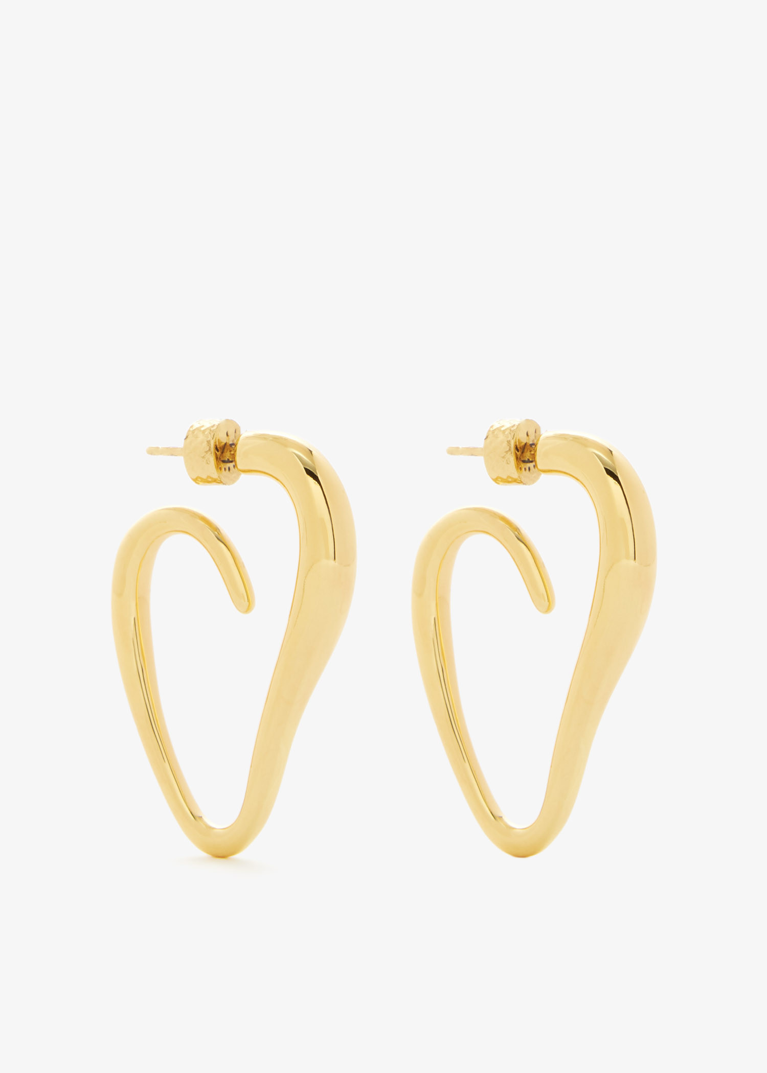 Abstract Heart hoop earrings, Gold
Abstract Heart hoop earrings, Gold