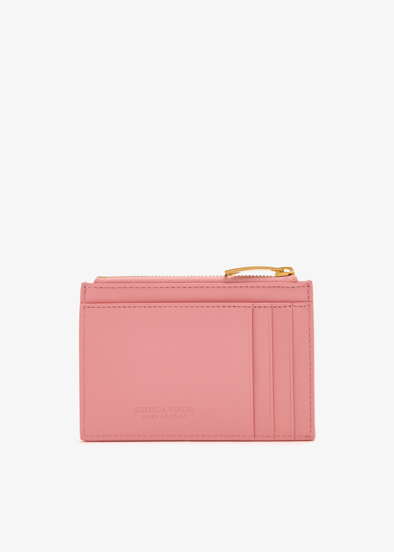 Intrecciato zipped card case, Pink
Intrecciato zipped card case, Pink