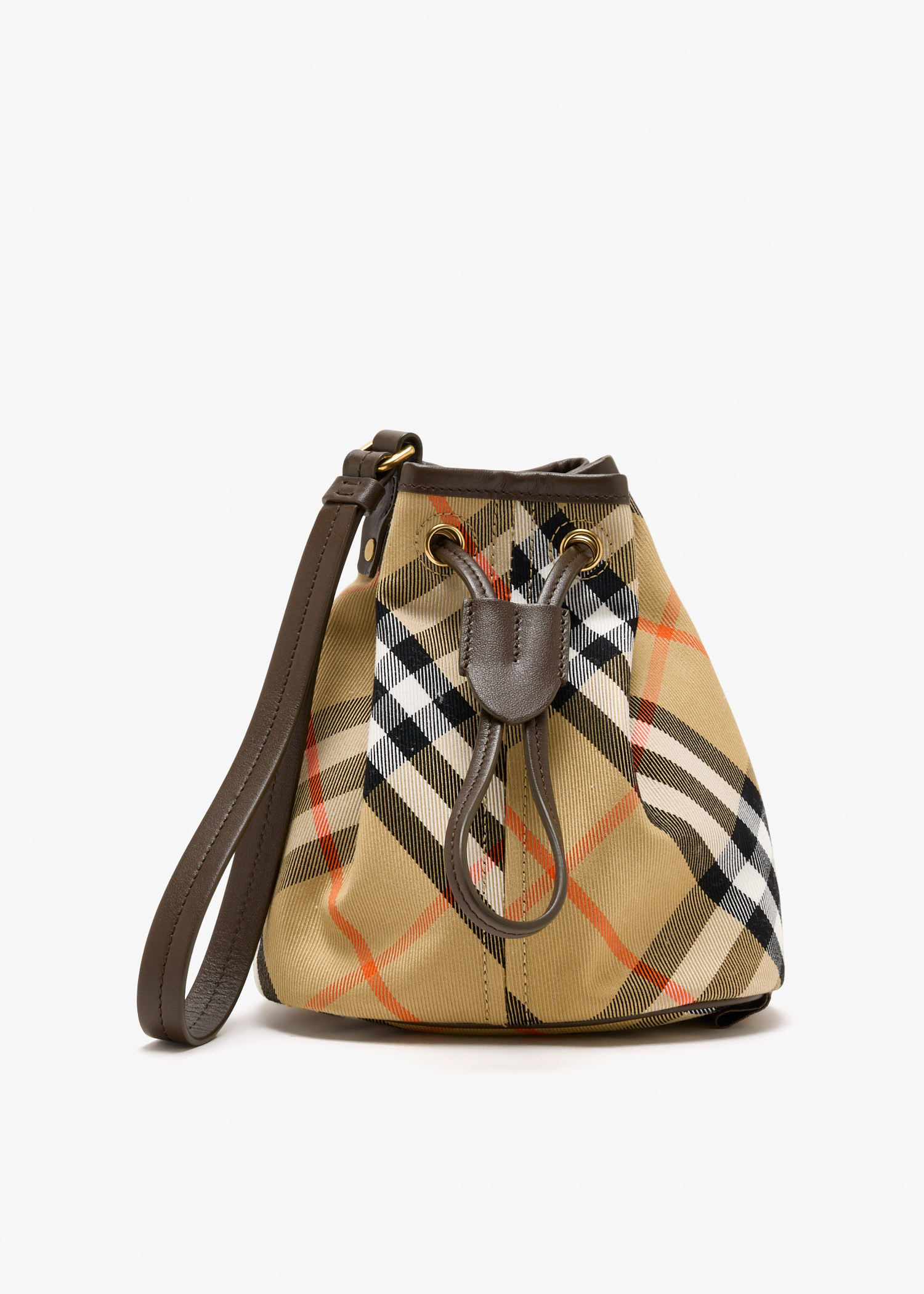 Check Drawstring bucket pouch, Printed
Check Drawstring bucket pouch, Printed