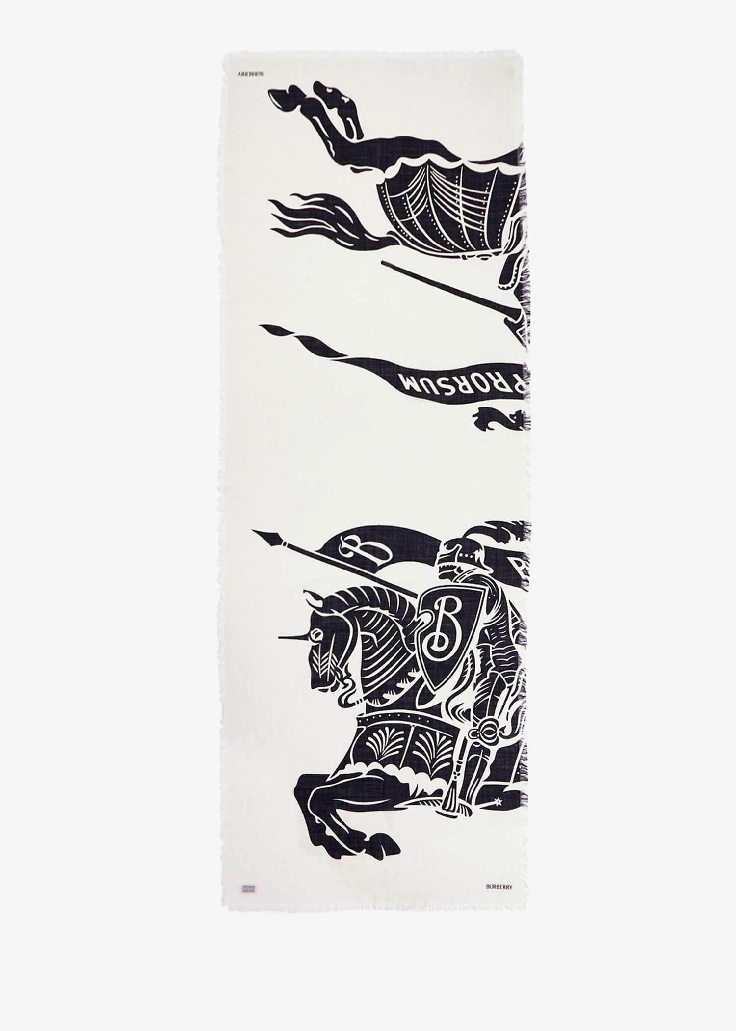 Equestrian Knight wide wool scarf, Printed
Equestrian Knight wide wool scarf, Printed