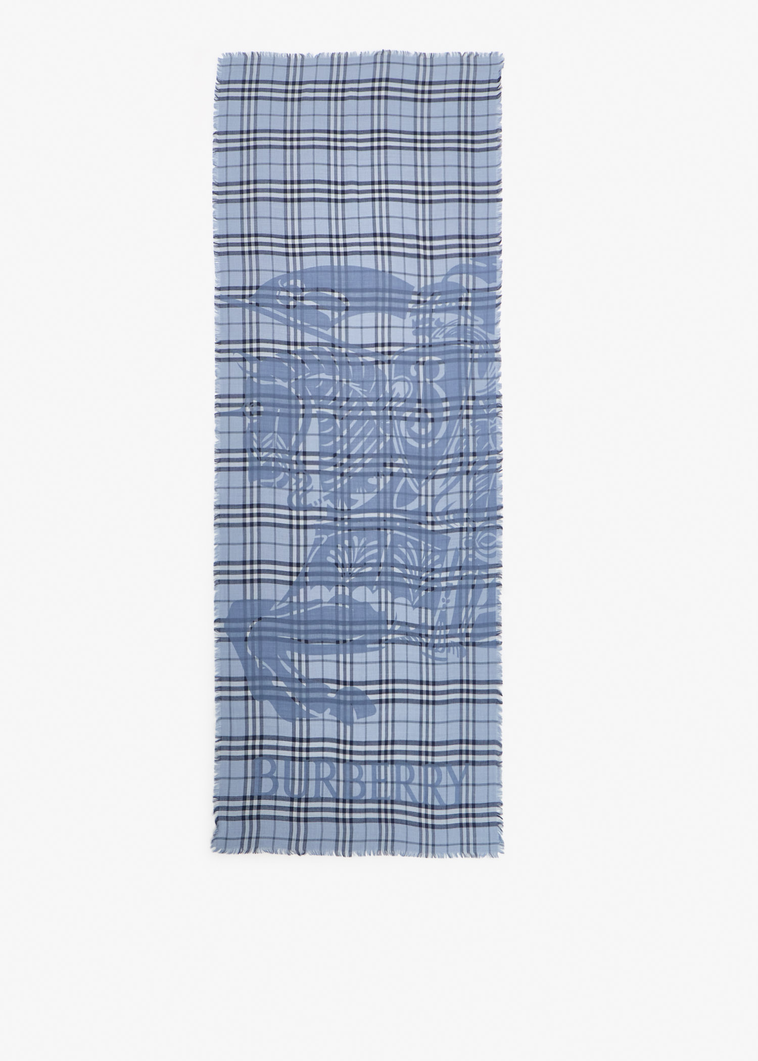 Wide EKD Check scarf, Blue
Wide EKD Check scarf, Blue