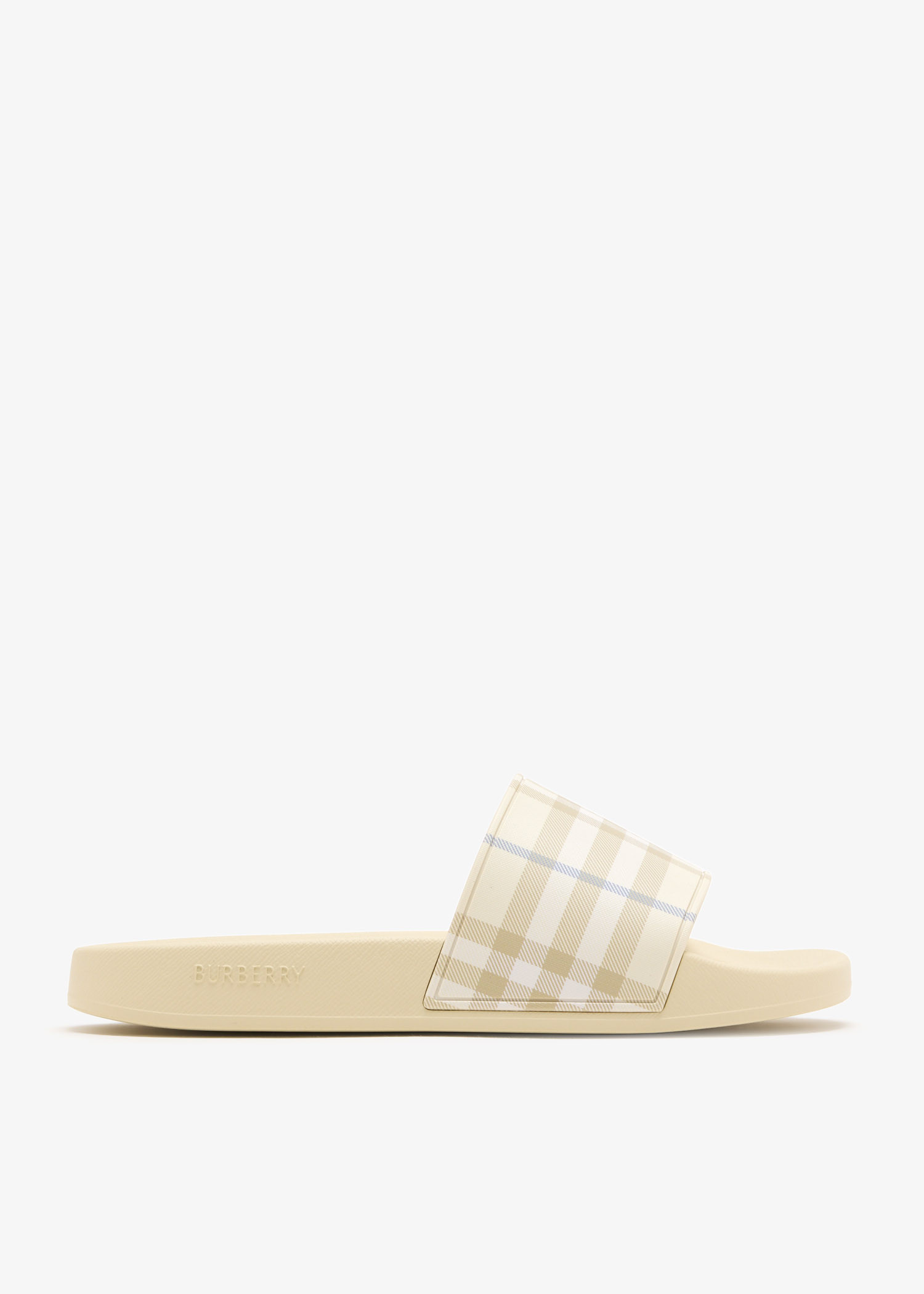 Check slides, Beige
Check slides, Beige