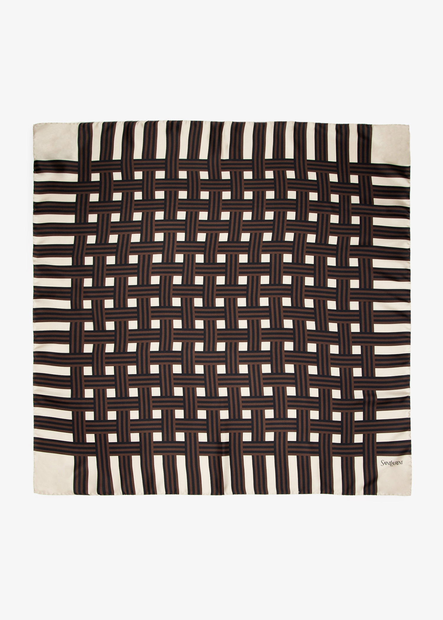 Brained Trame carré scarf, Brown
Brained Trame carré scarf, Brown