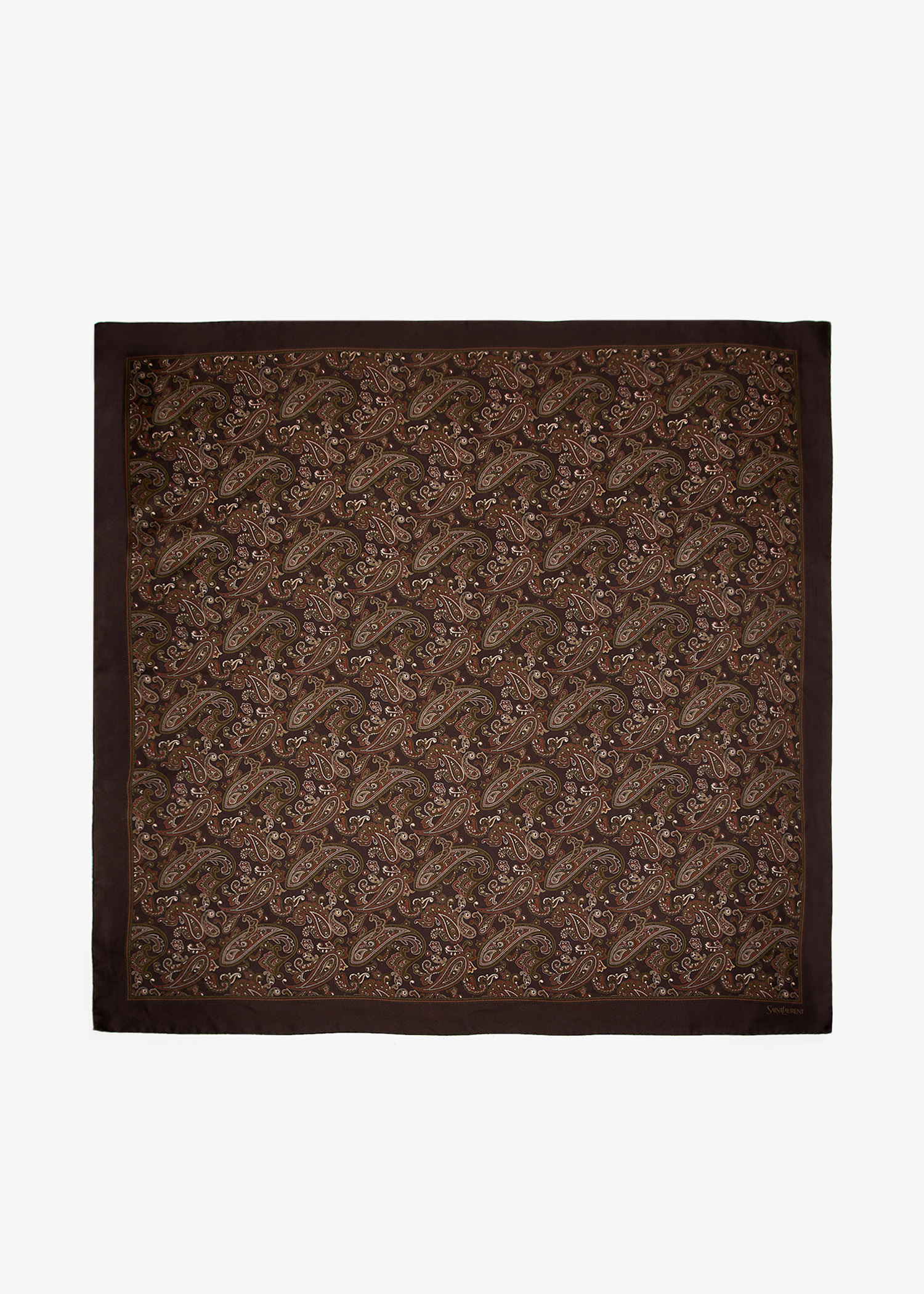 Ornamental paisley carré, Printed
Ornamental paisley carré, Printed