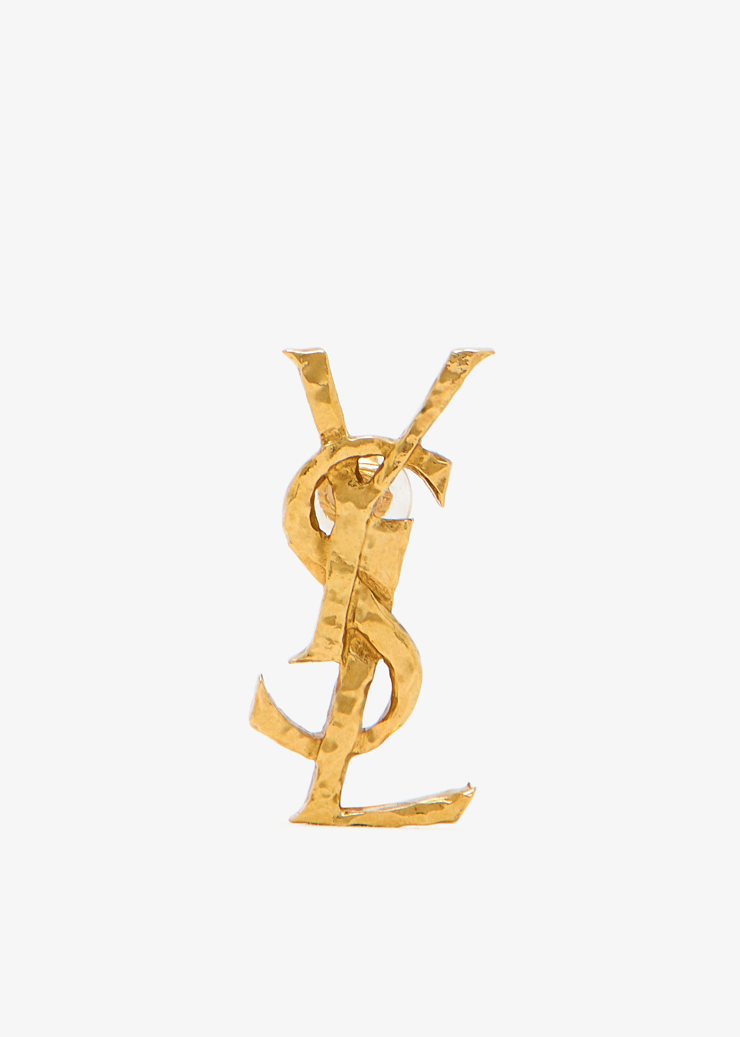 YSL Hammered Single earring, Gold
YSL Hammered Single earring, Gold