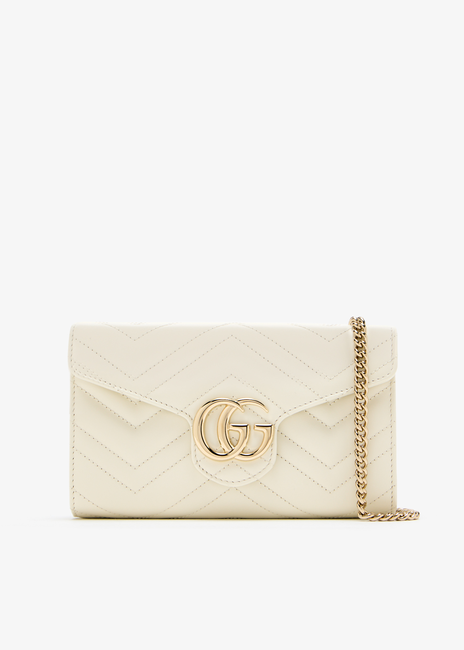 GG Marmont chain wallet, White
GG Marmont chain wallet, White