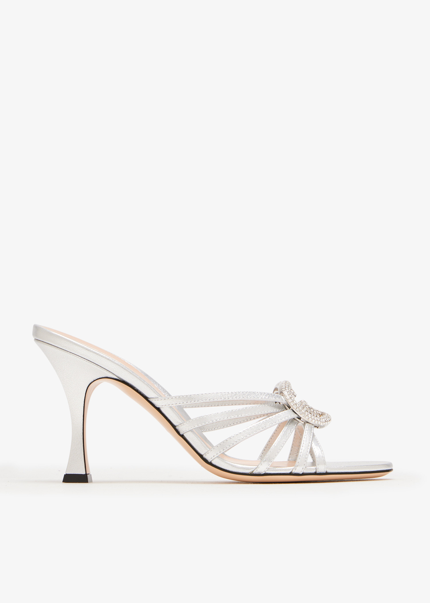 Interlocking G crystal sandals, Silver
Interlocking G crystal sandals, Silver