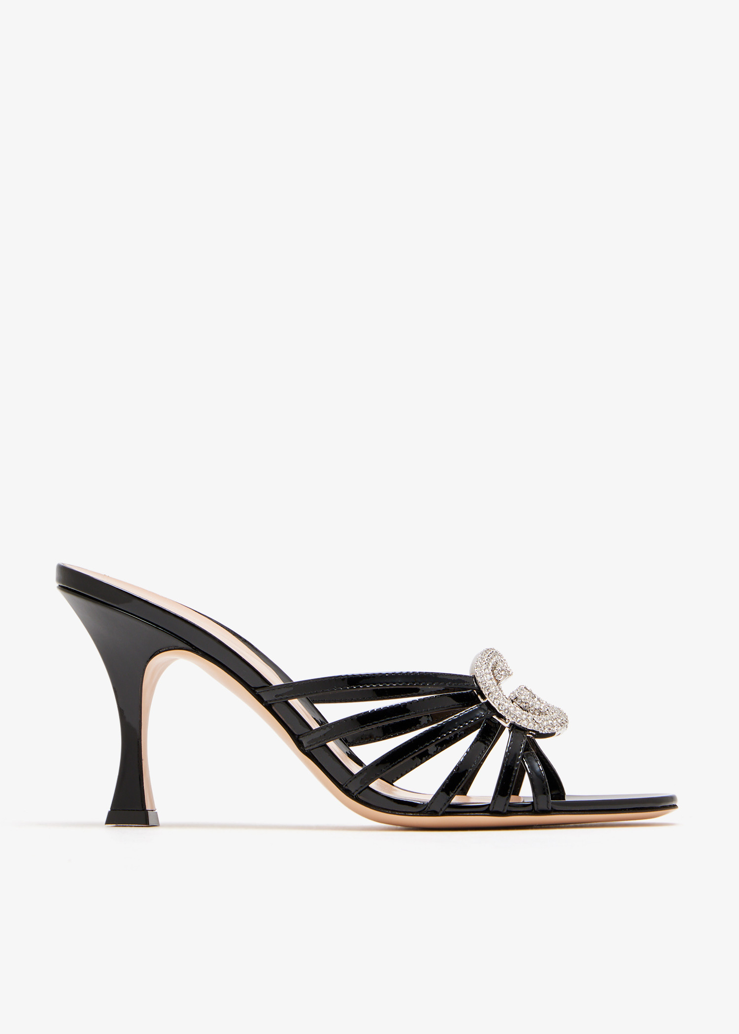 Interlocking G crystal sandals, Black
Interlocking G crystal sandals, Black