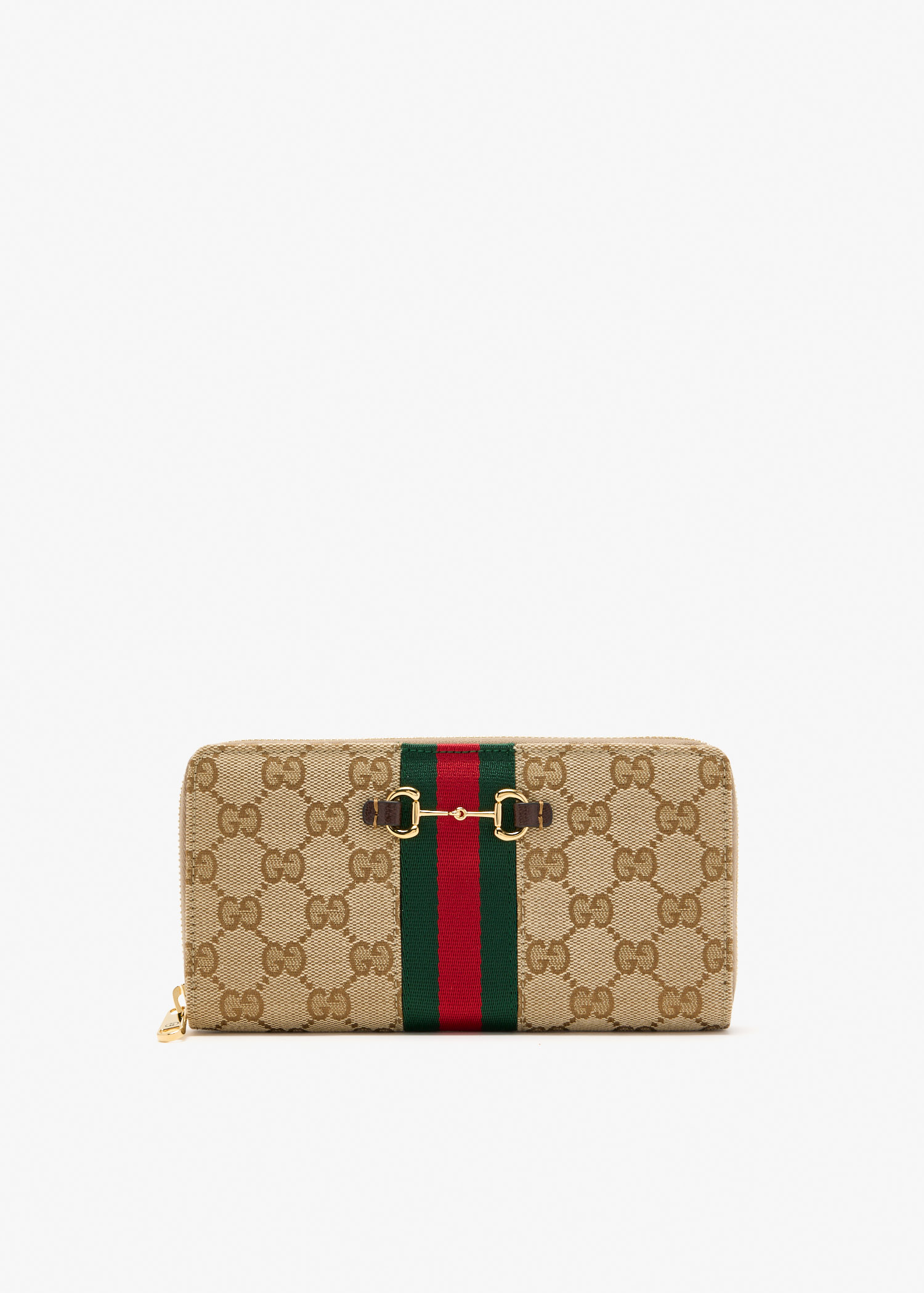 Horsebit Web zip around wallet, Printed
Horsebit Web zip around wallet, Printed