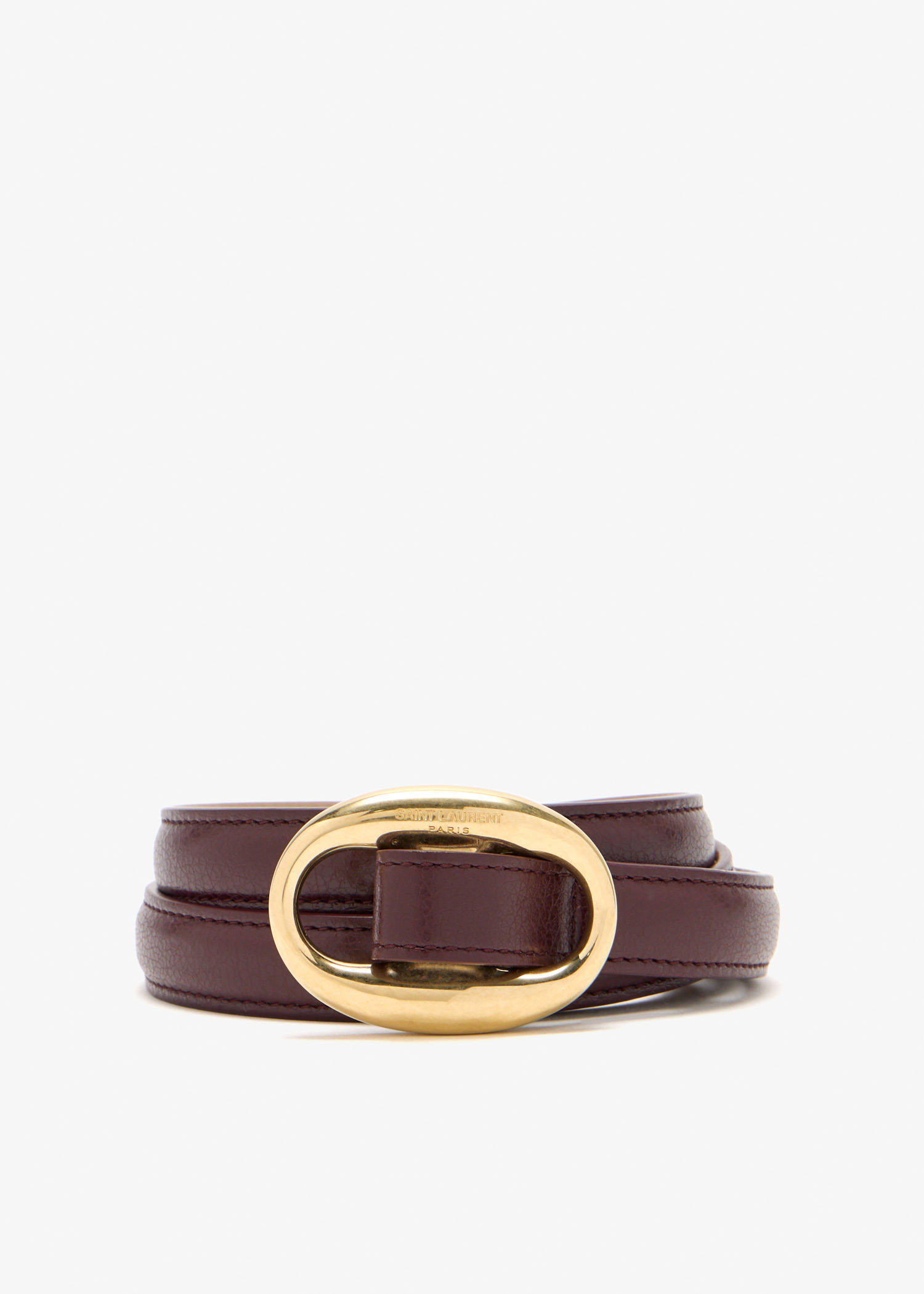 Reversible oval buckle belt, Beige
Reversible oval buckle belt, Beige
