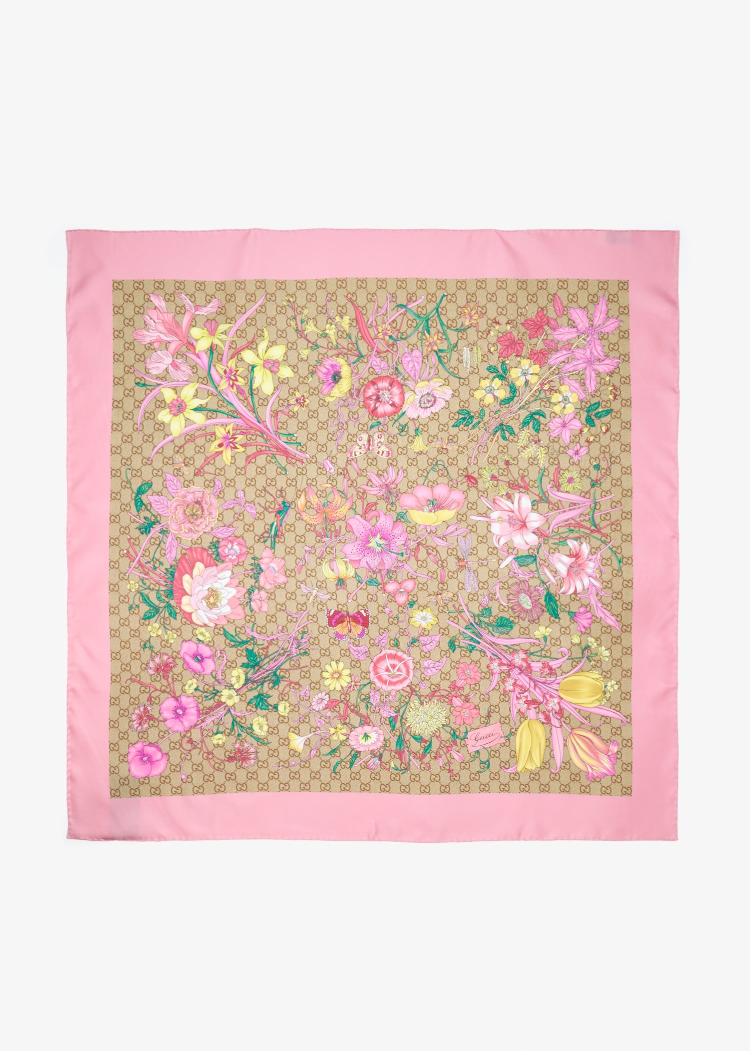 GG silk twill carré, Printed
GG silk twill carré, Printed