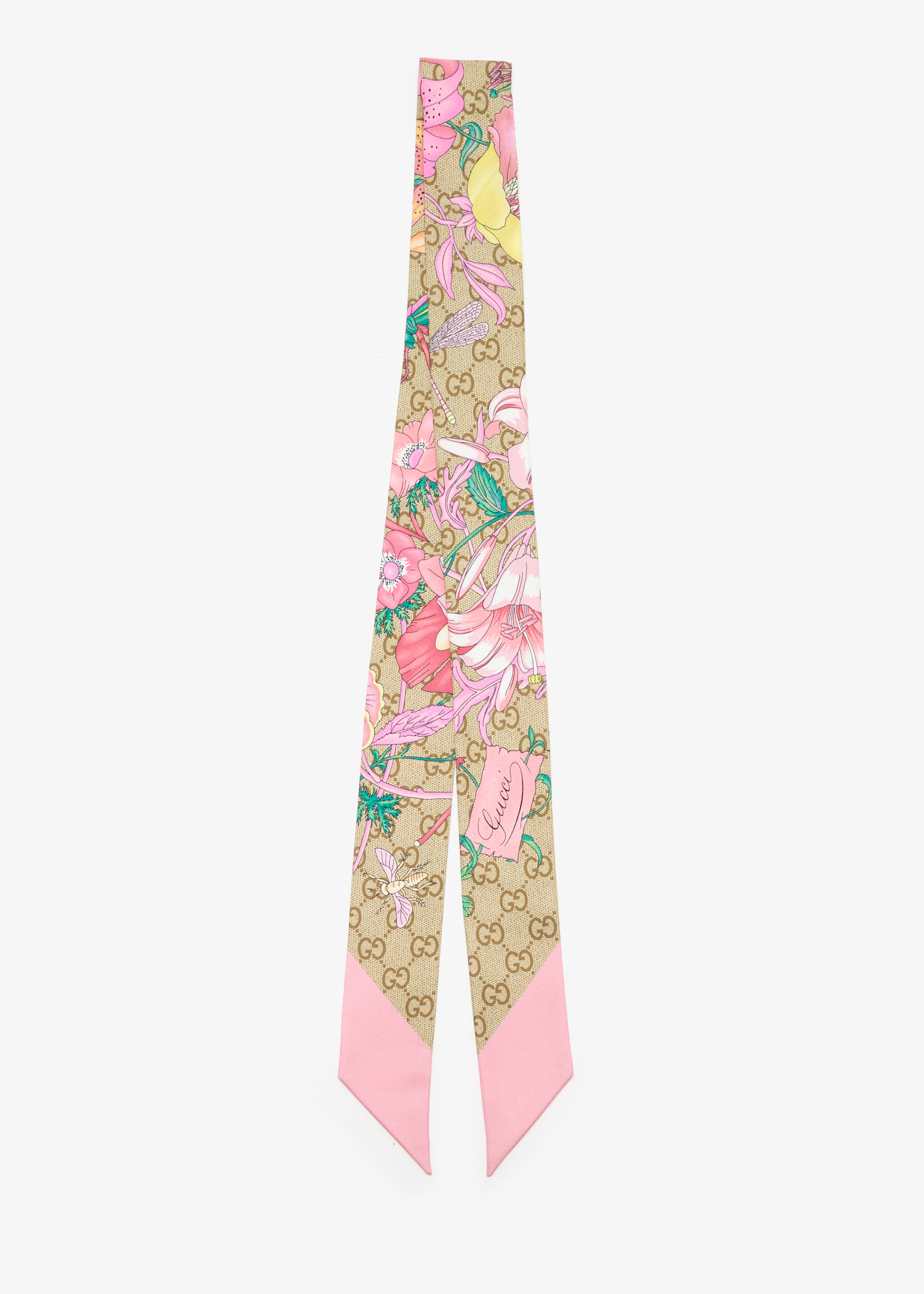 Flora GG silk twill ribbon, Printed
Flora GG silk twill ribbon, Printed