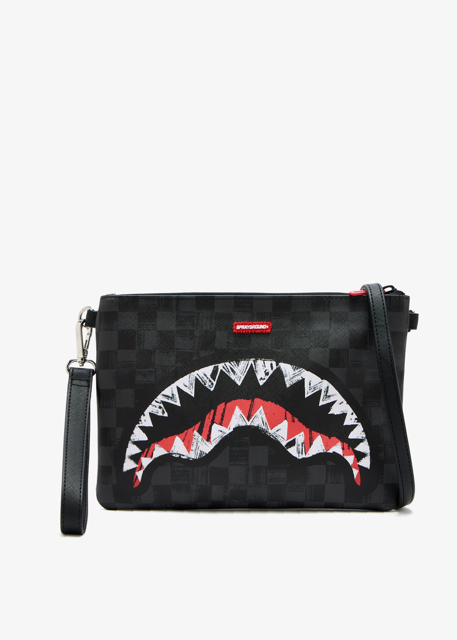 Scribble Shark crossover clutch, Printed
Scribble Shark crossover clutch, Printed