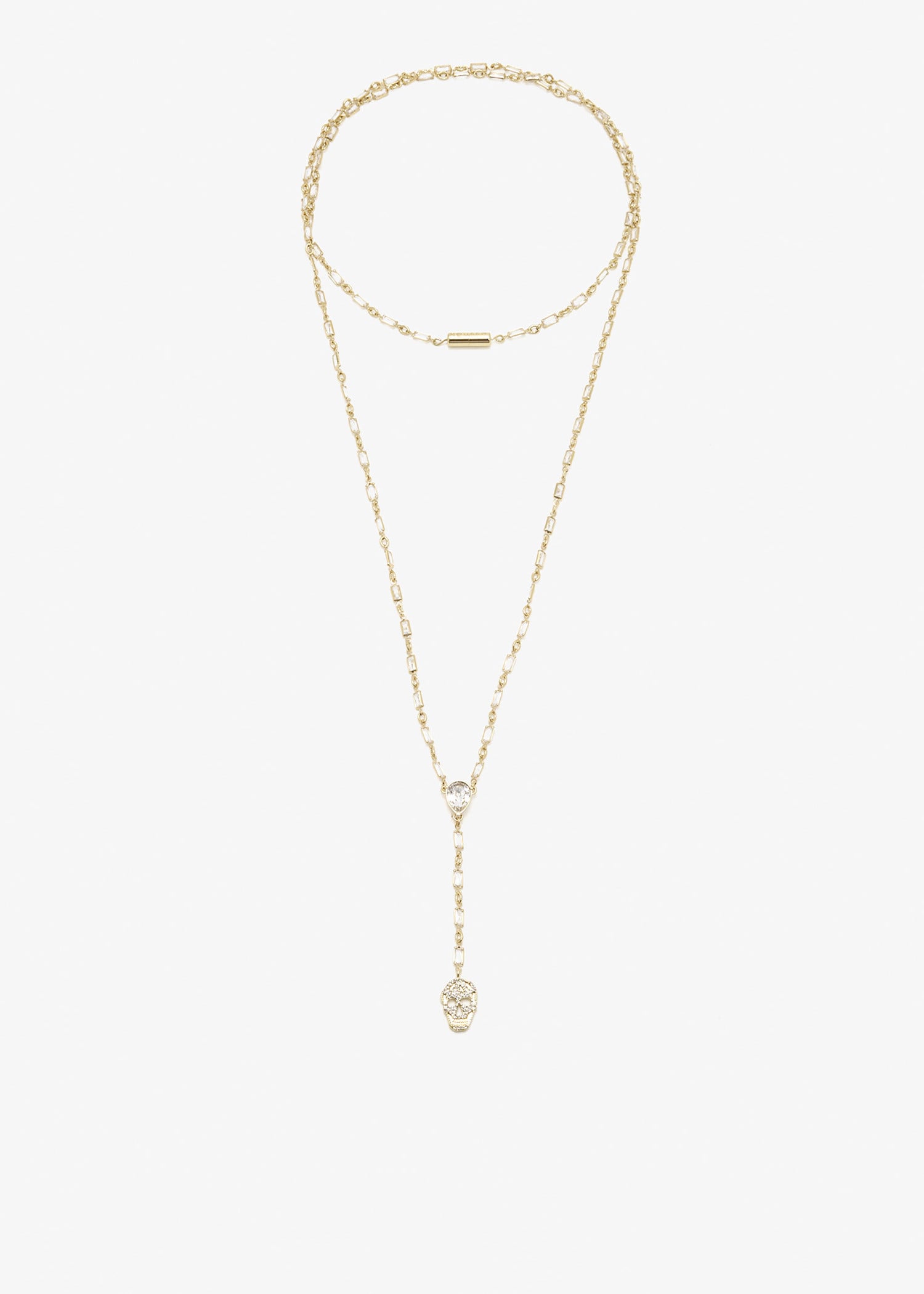 Pavé Skull necklace, Gold
Pavé Skull necklace, Gold