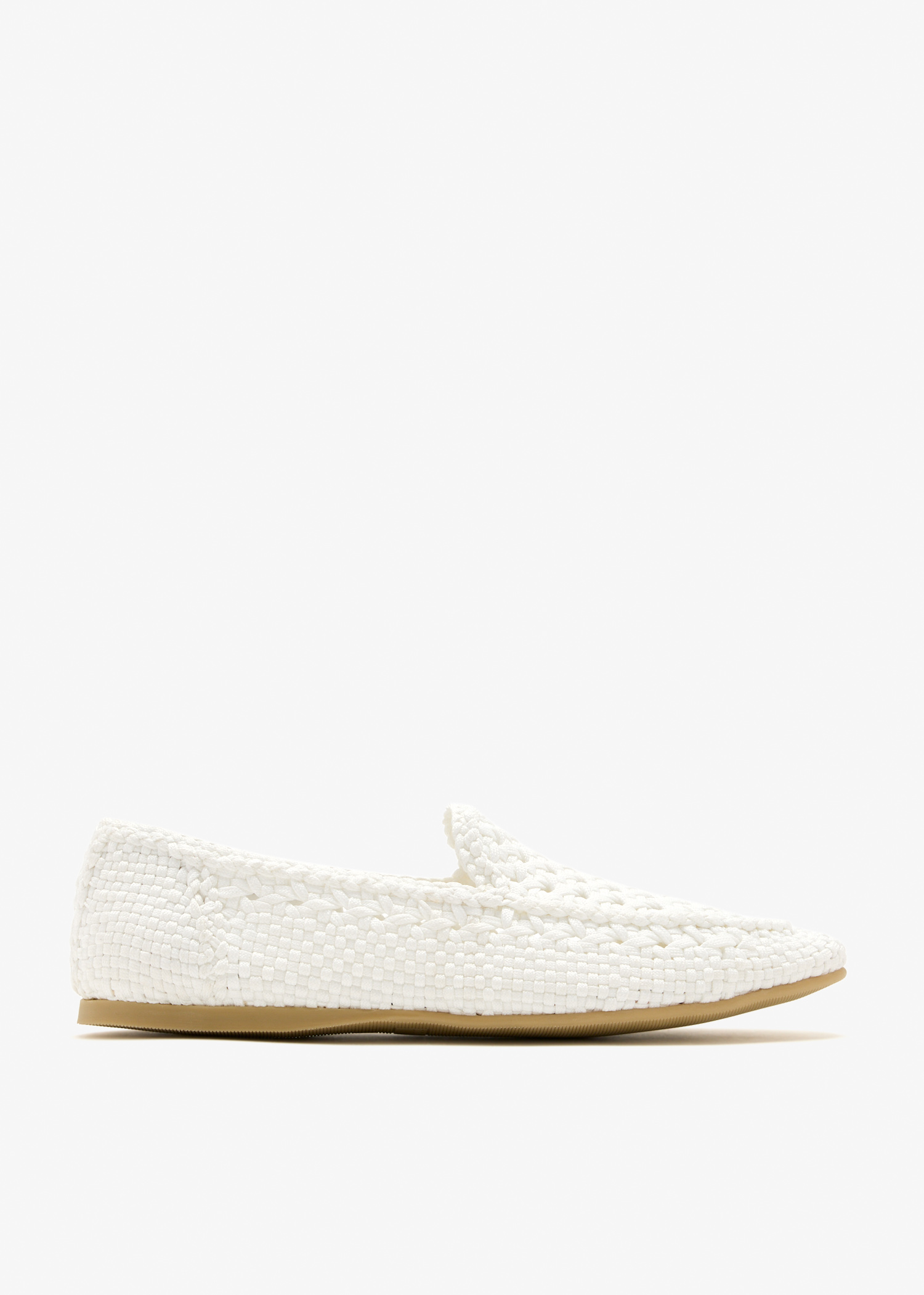 Woven slippers, White
Woven slippers, White