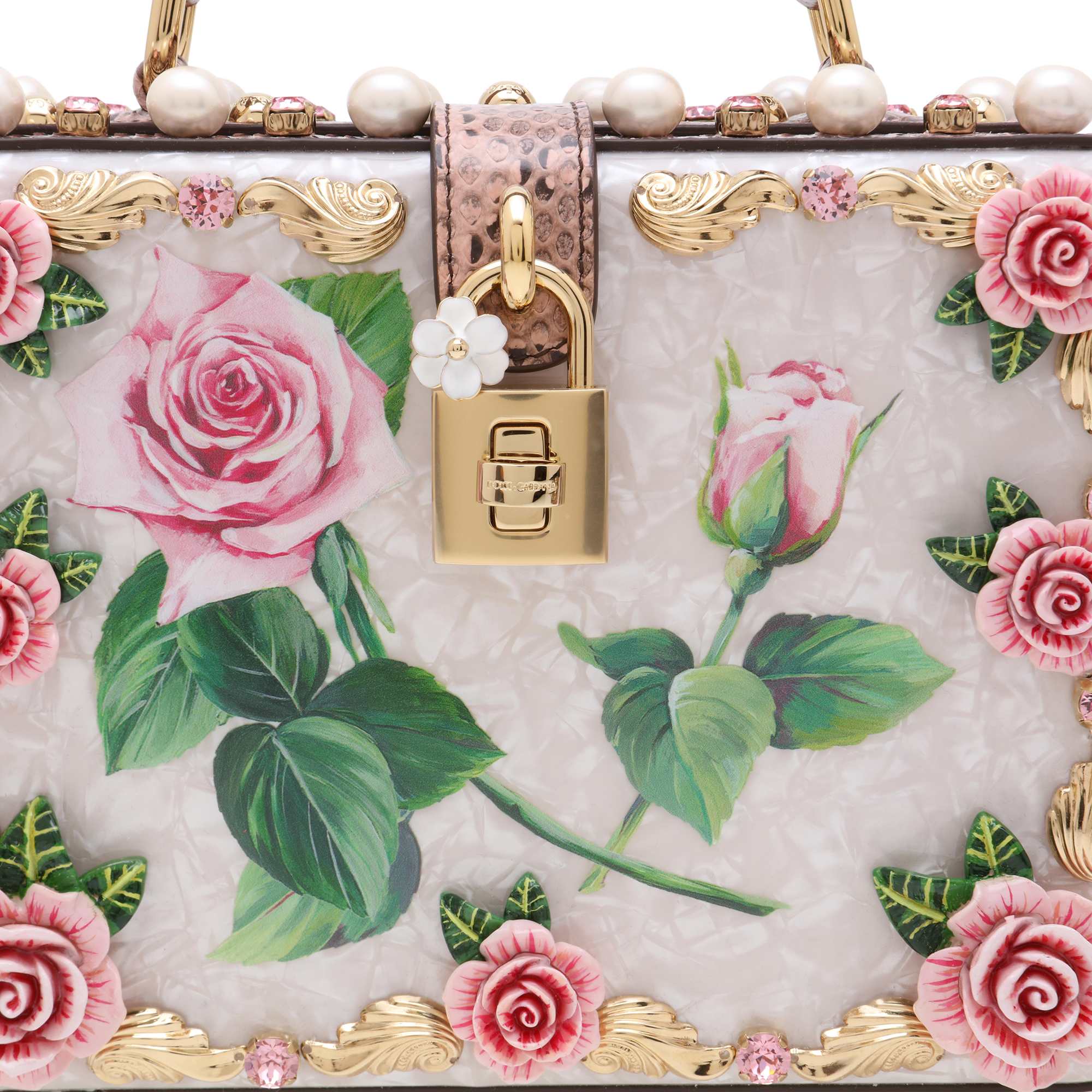 Mother of Pearl box bag, Multi-coloured