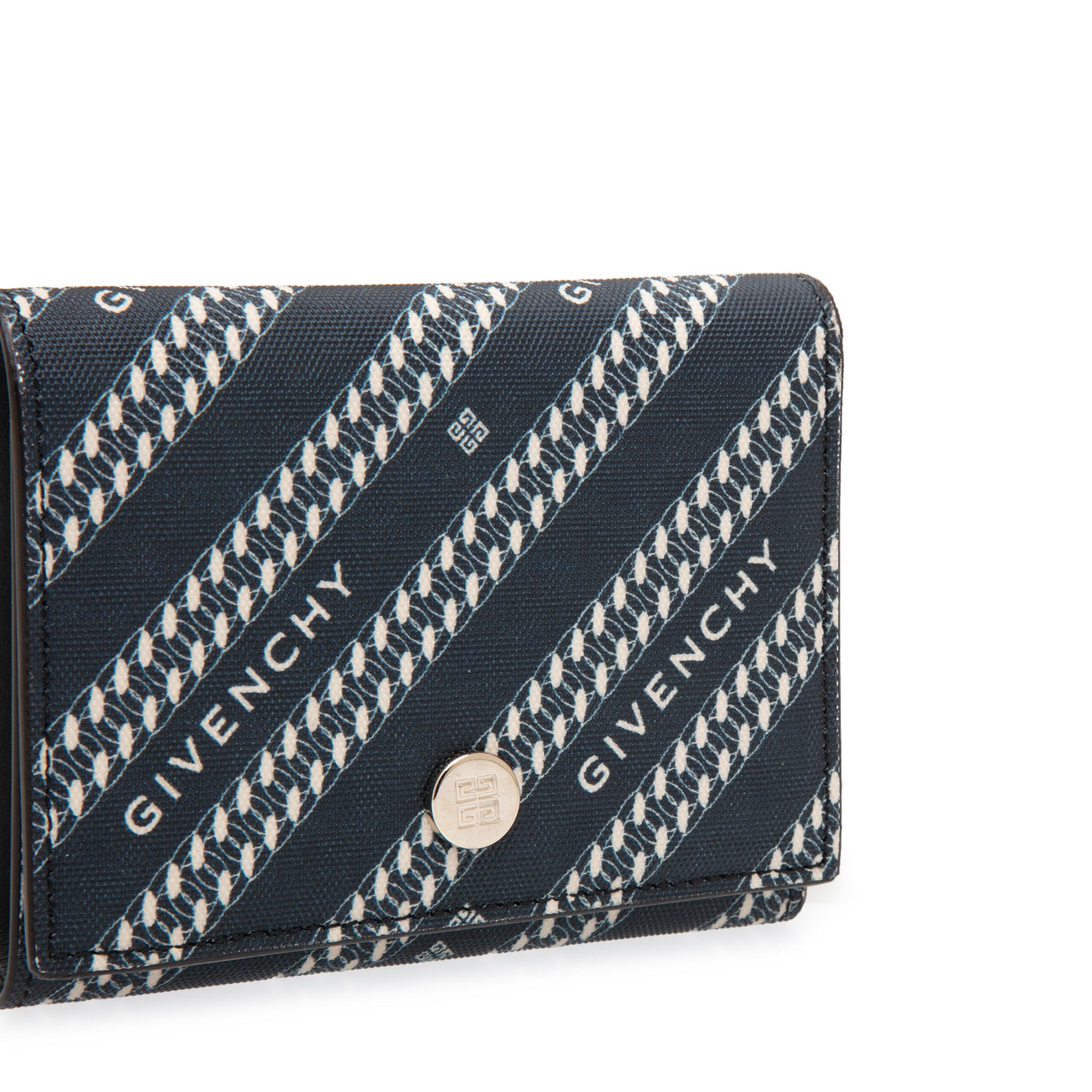 Chain trifold wallet, Blue