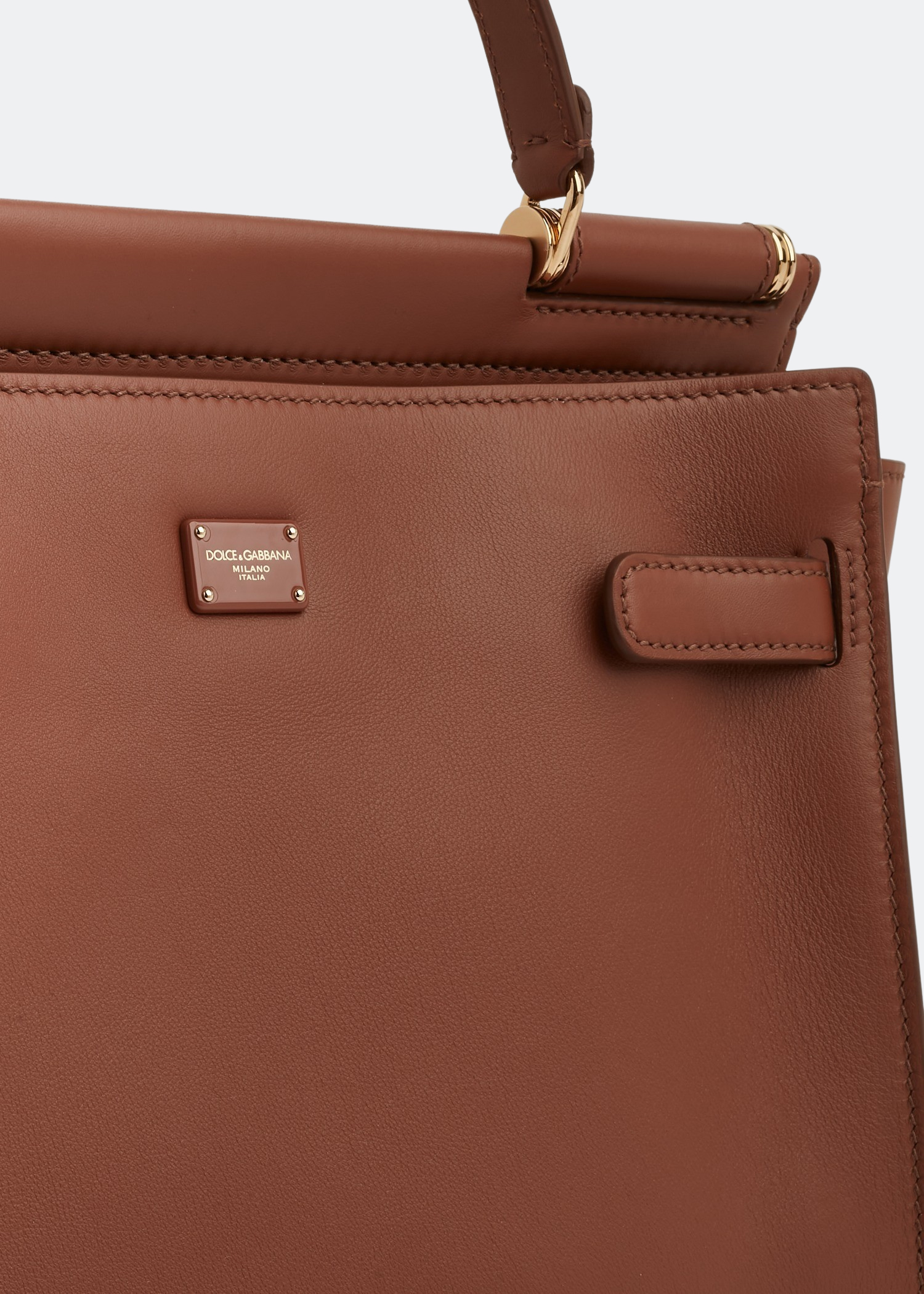 Medium Sicily calfskin soft bag, Brown
Medium Sicily calfskin soft bag, Brown