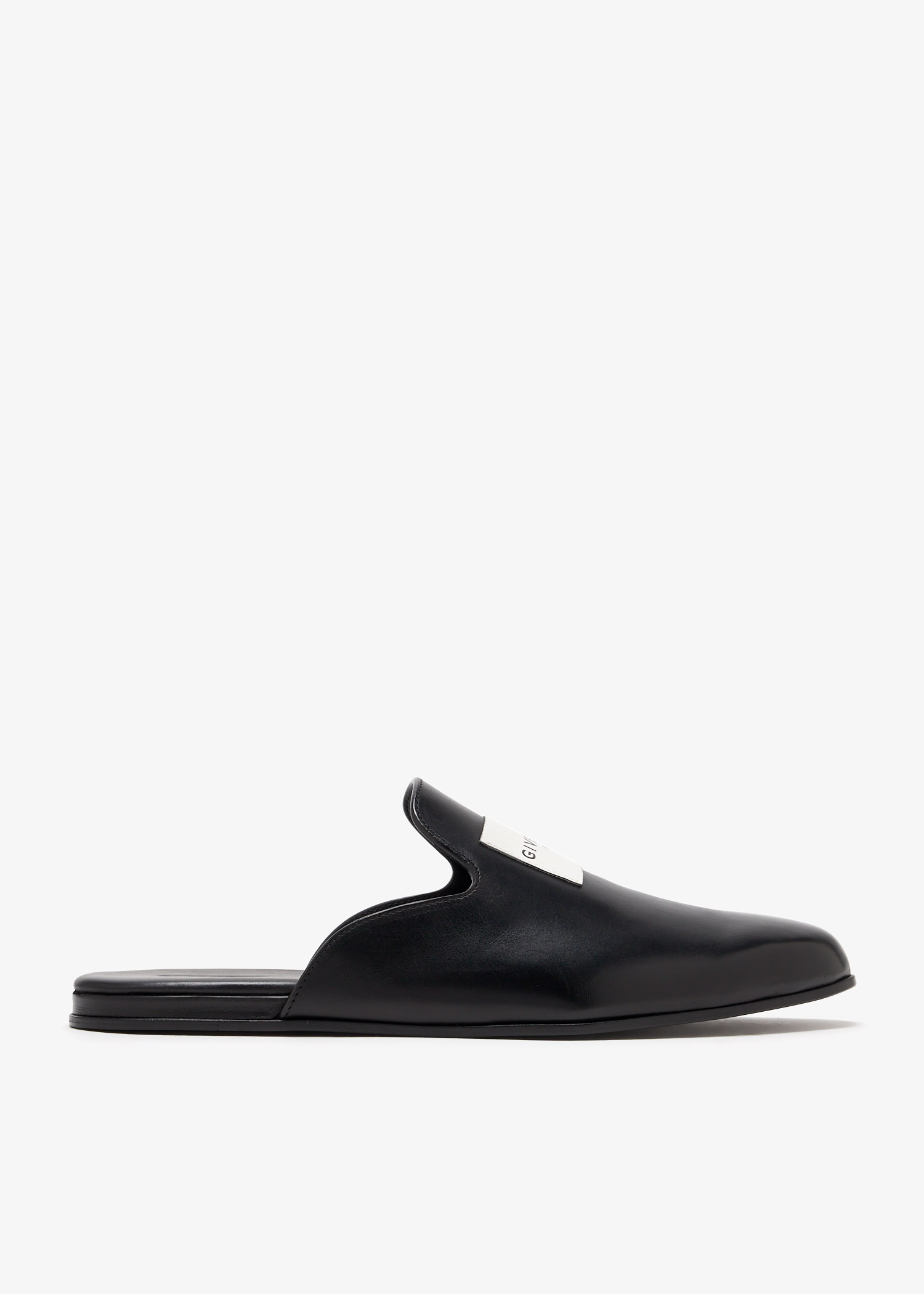 Label flat slippers, Black
Label flat slippers, Black