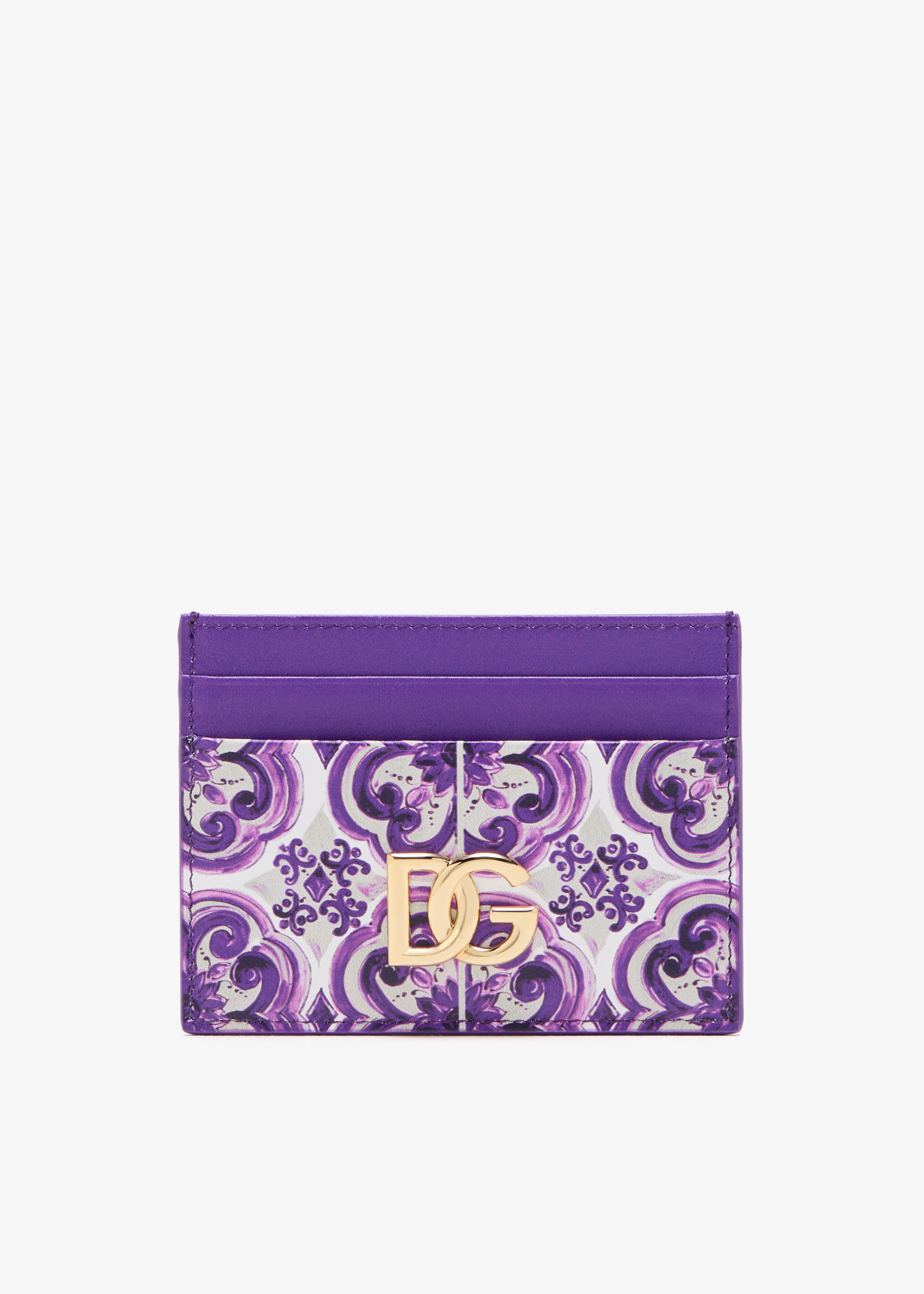 Maiolica-print card holder, Purple
Maiolica-print card holder, Purple
