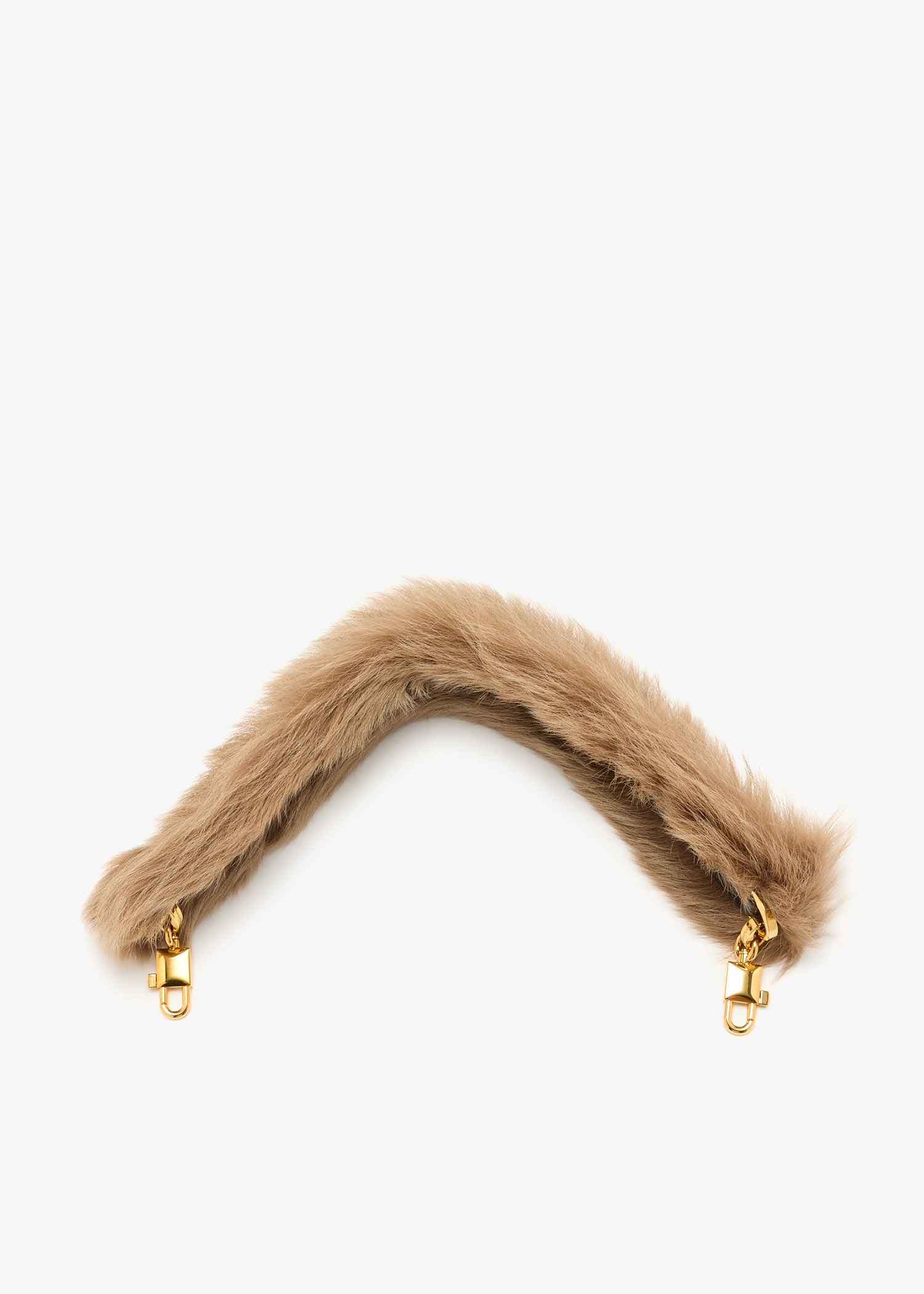 Shearling leather bag strap, Beige
Shearling leather bag strap, Beige