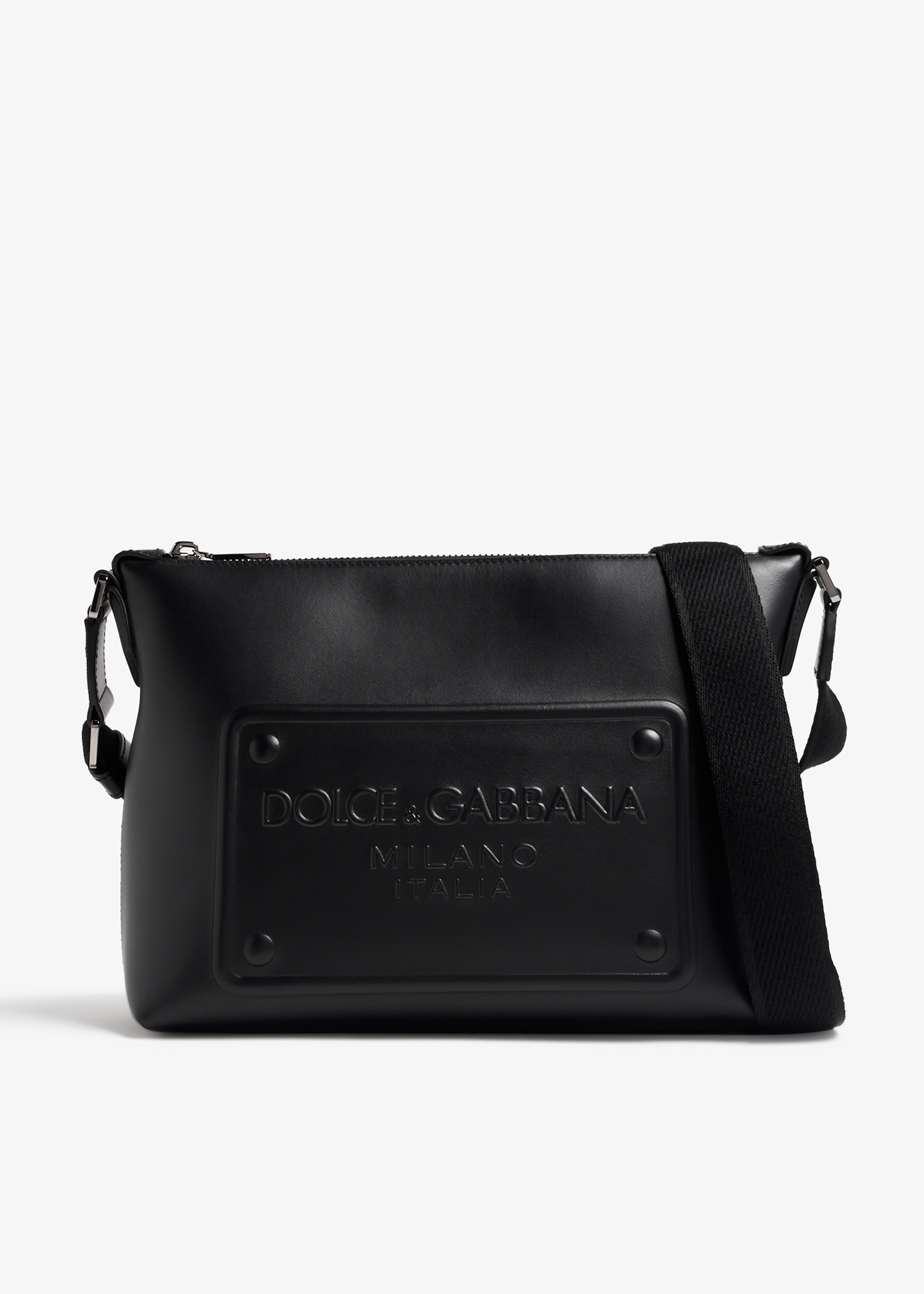 Raised logo crossbody bag, Black
Raised logo crossbody bag, Black