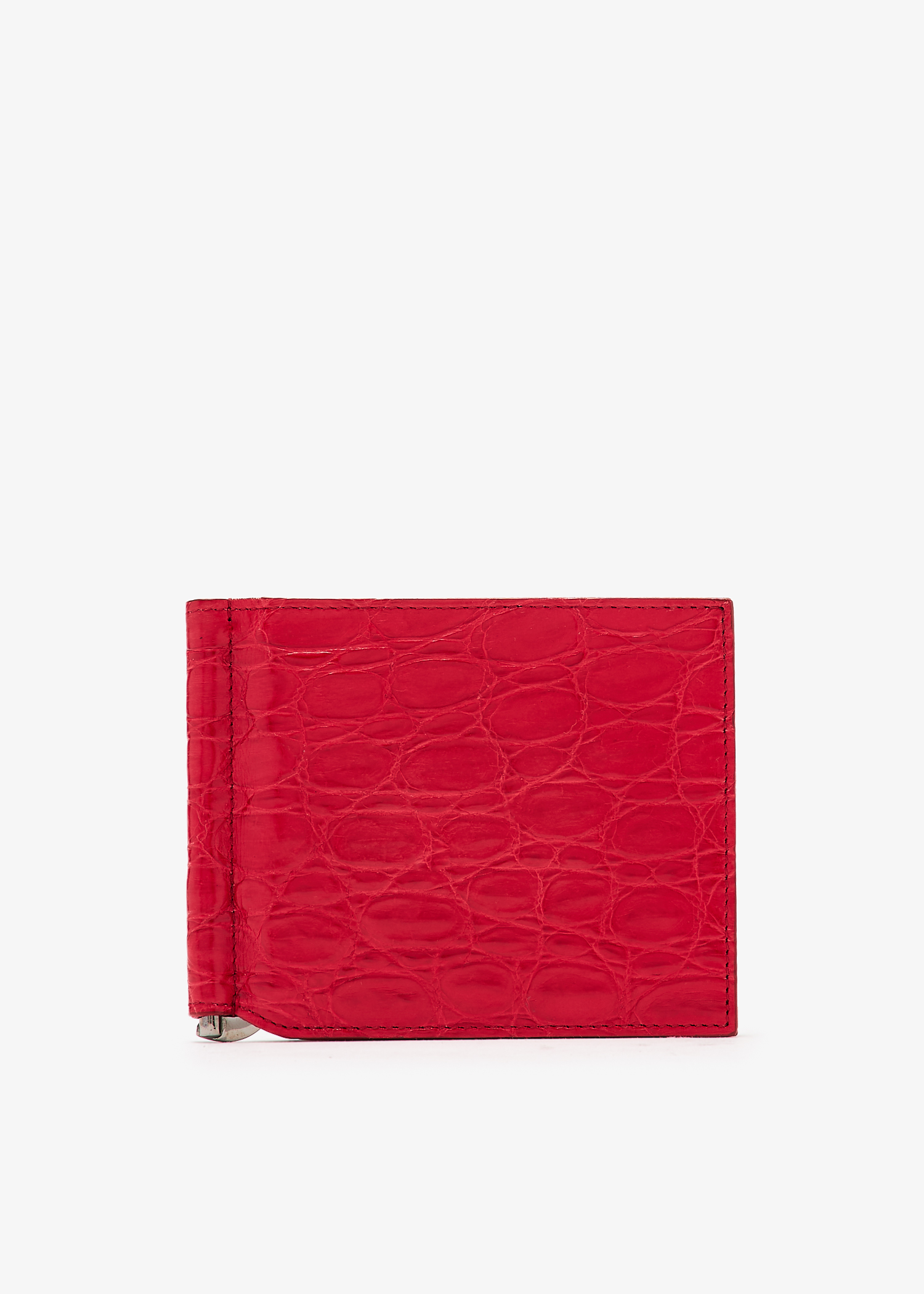 Crocodile skin bifold wallet, Red
Crocodile skin bifold wallet, Red
