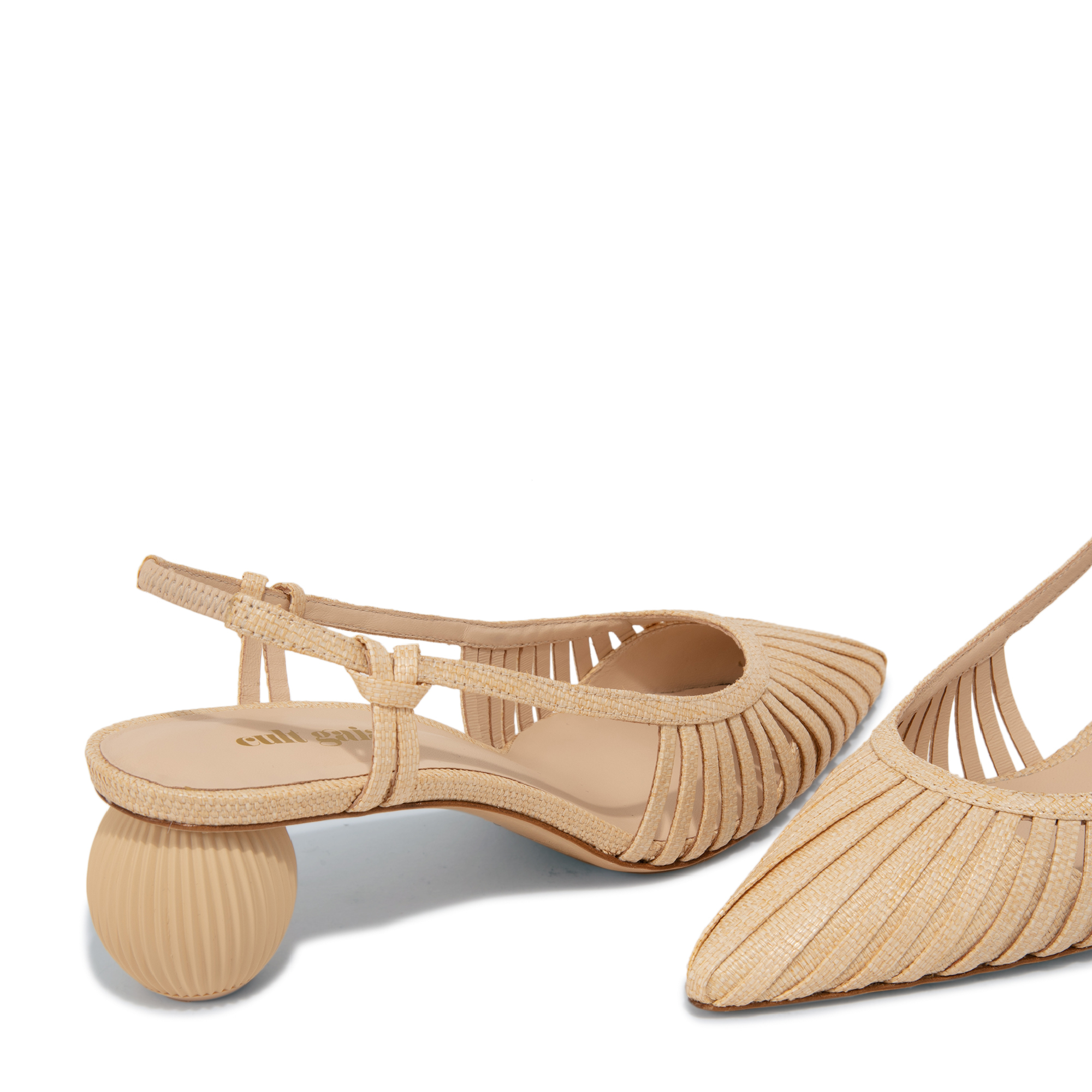 Alia slingback pumps, Beige